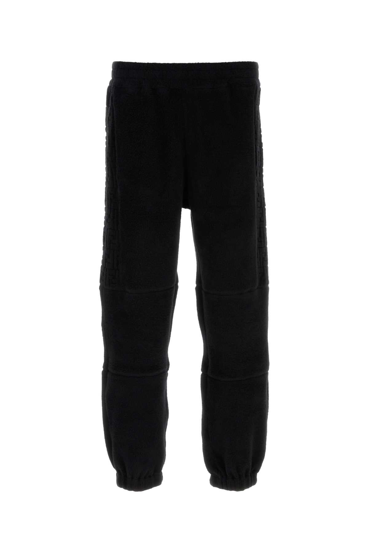 Fendi Black Stretch Terry Fabric Joggers