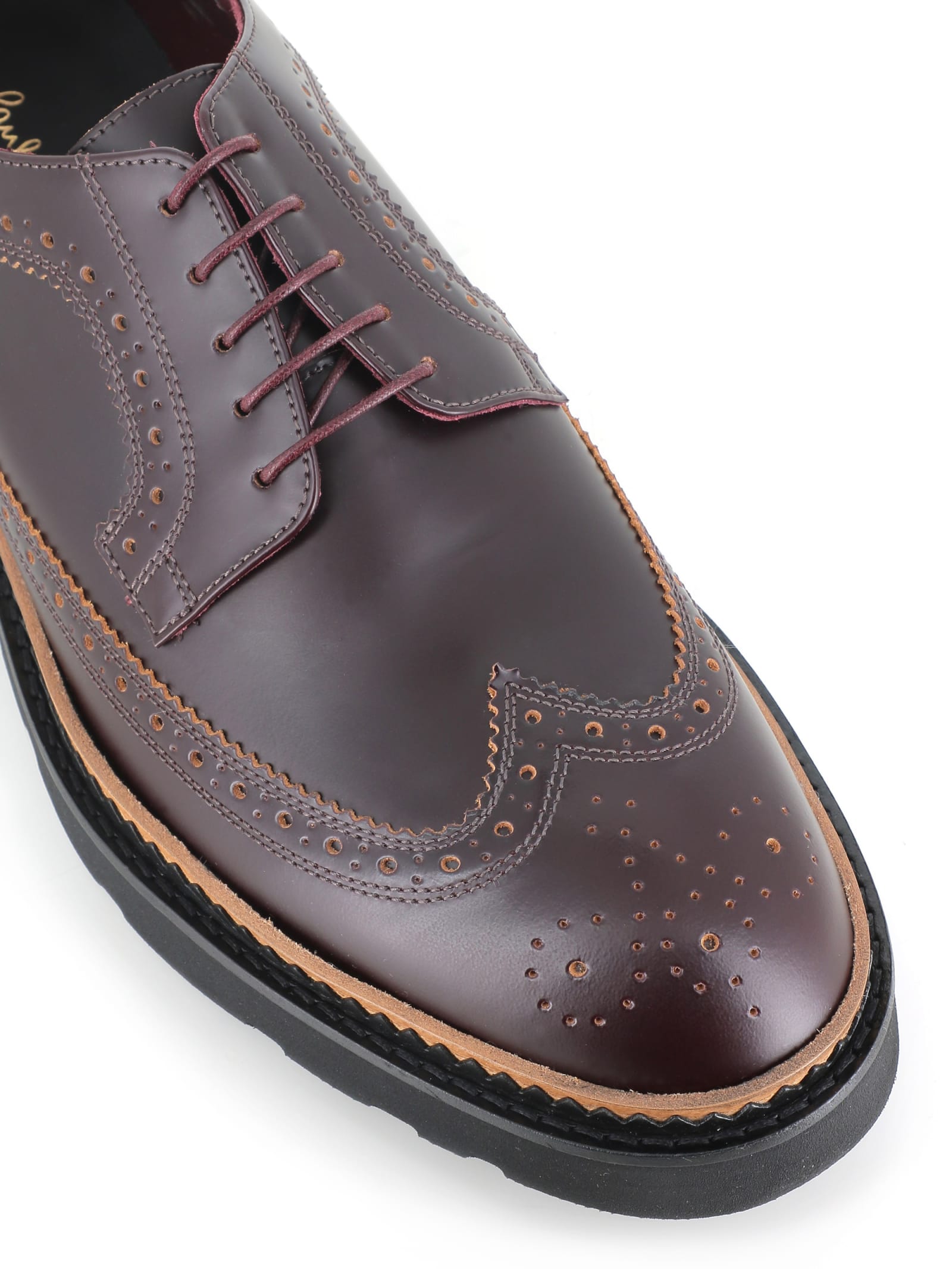 Shop Paul Smith Brogue Count In Bordeux