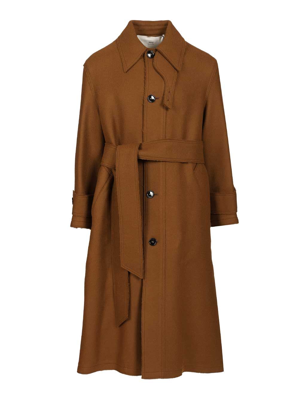 Ami Alexandre Mattiussi Belted Raincoat