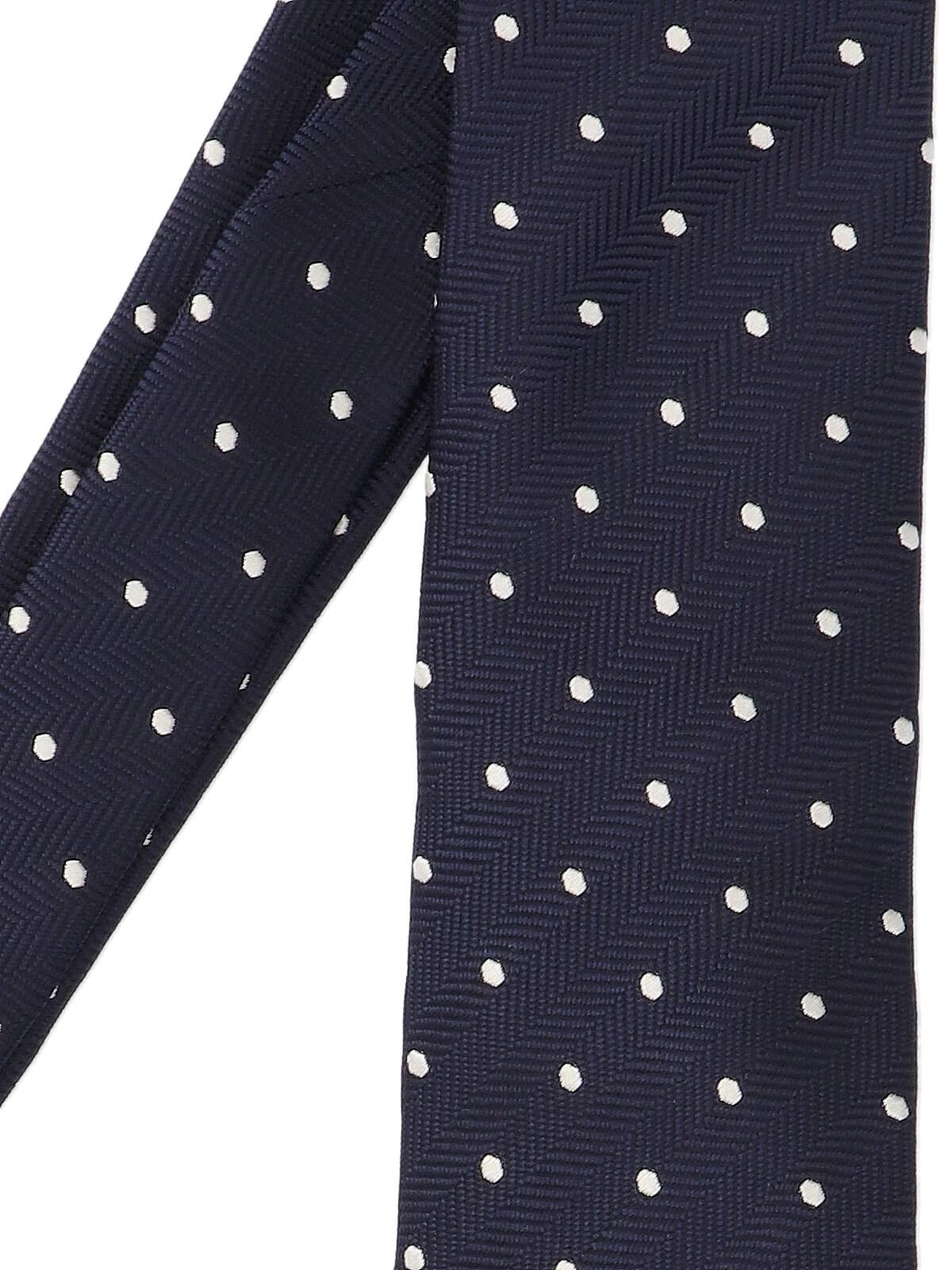 Shop Tom Ford Polka Dot Tie In Blue