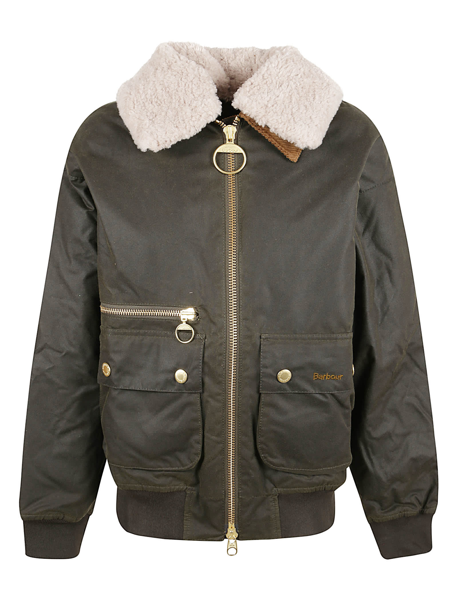 Barbour Maxine Bomber Jacket In Green