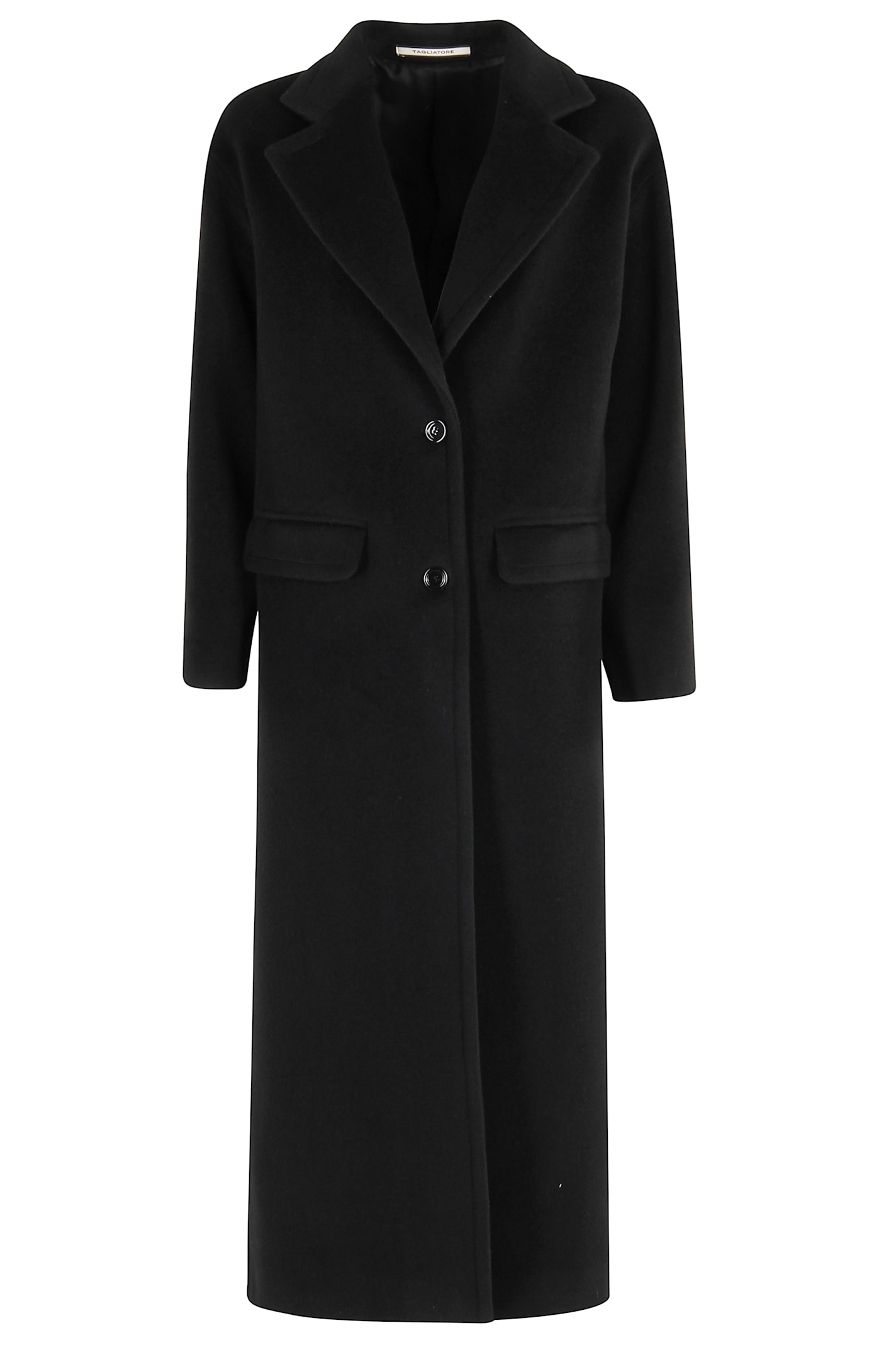Tagliatore Carine Flap-pocket Coat In Black