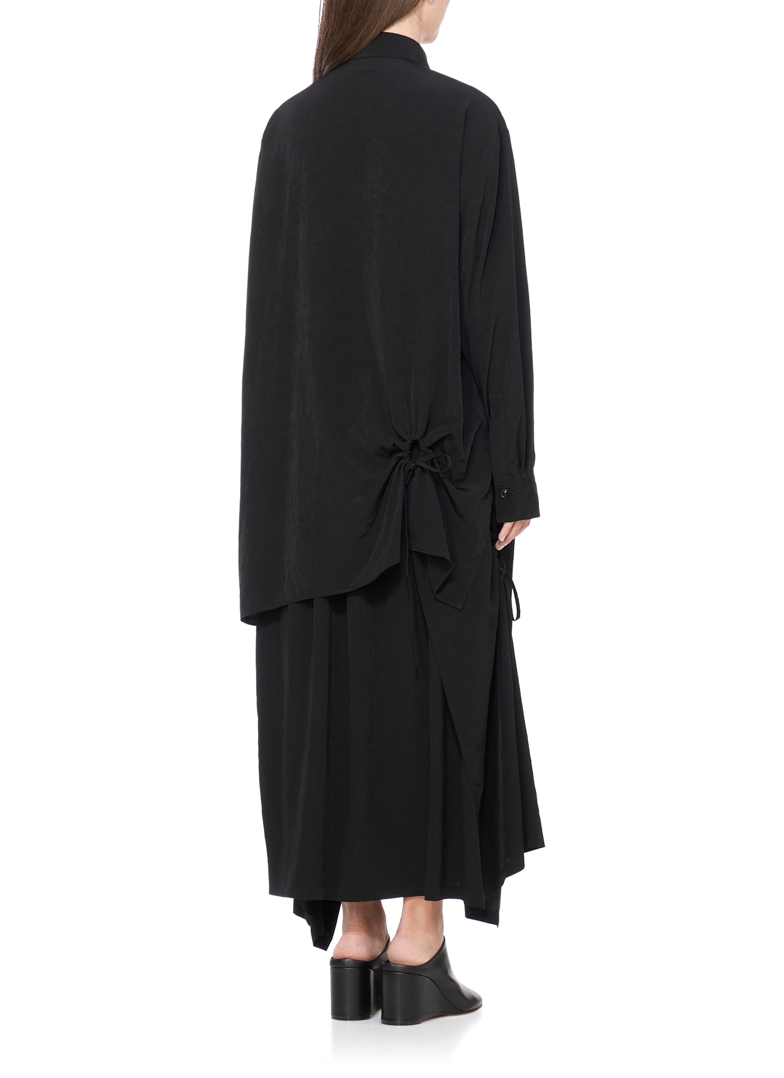 Y's Shirt With Cut Out Details In Black