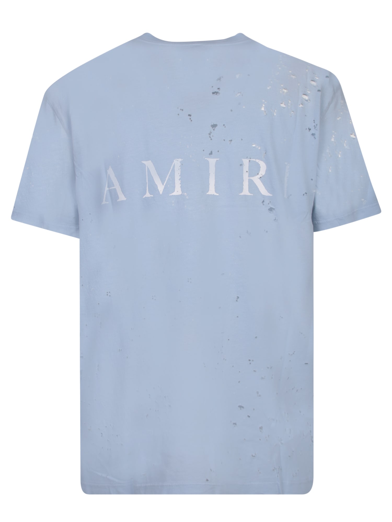 AMIRI STRAGGERED LOGO BLACK/MULTICOLOR T-SHIRT 