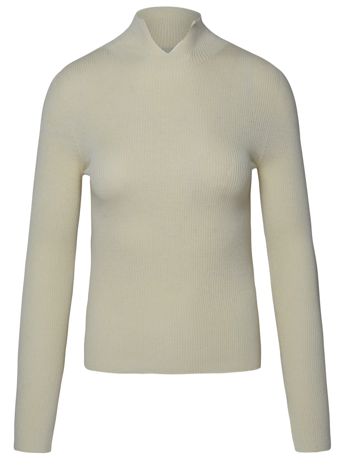 Shop Apc Ivory Cashmere Blend Sweater In White
