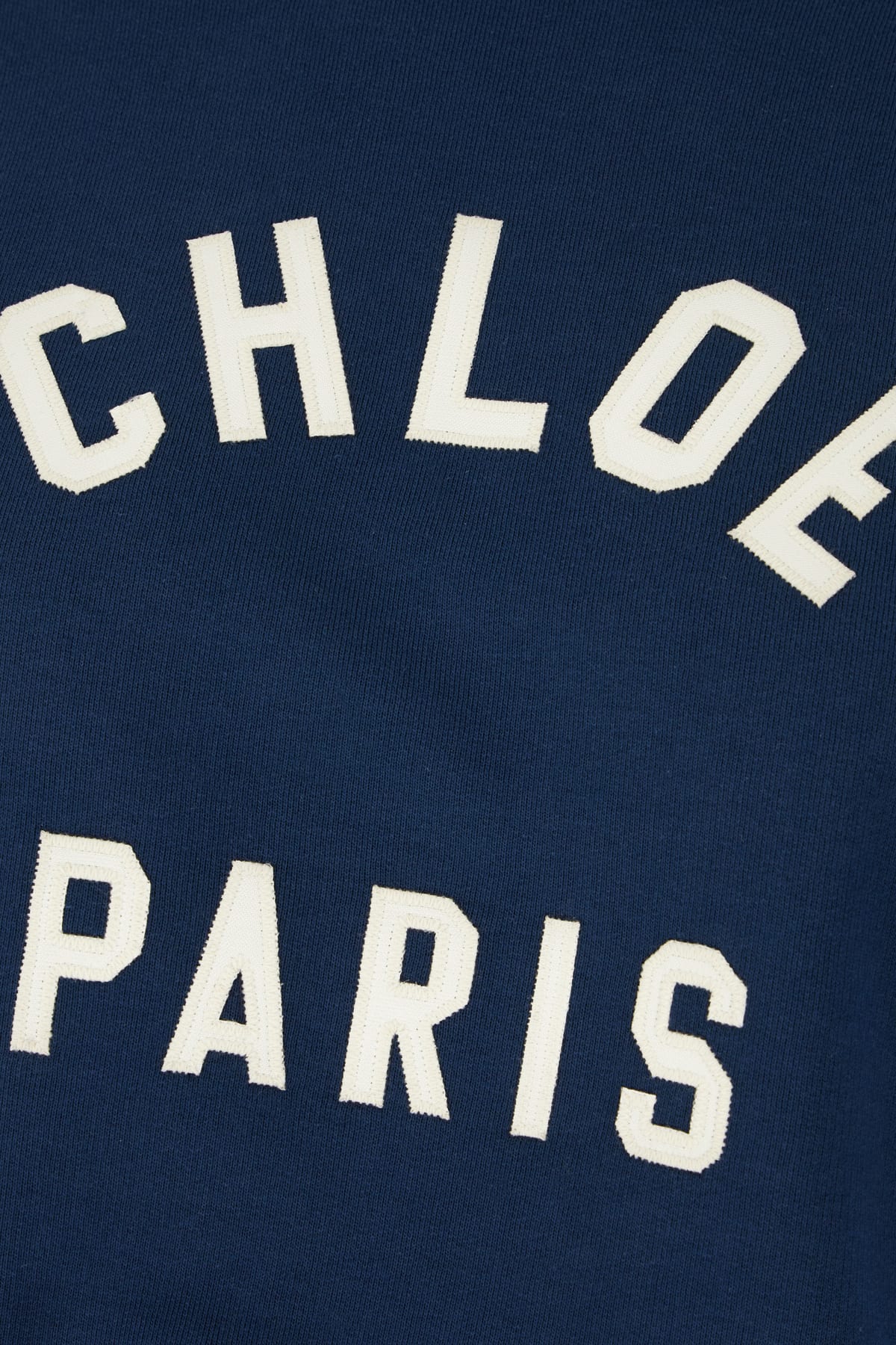 Shop Chloé Blue Cotton Sweatshirt In Classic Navy