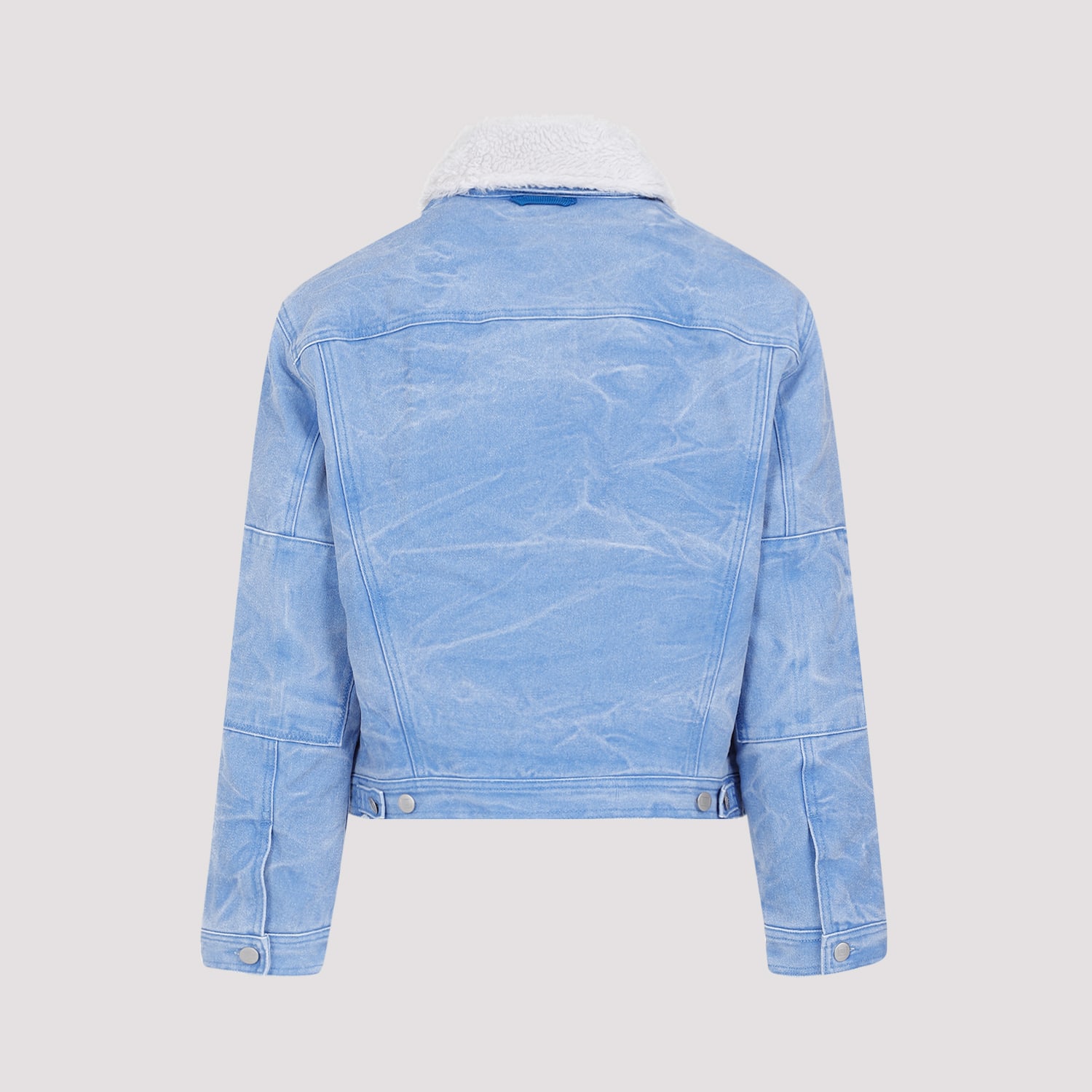 Shop Acne Studios Cotton Jacket In Aqo Powder Blue