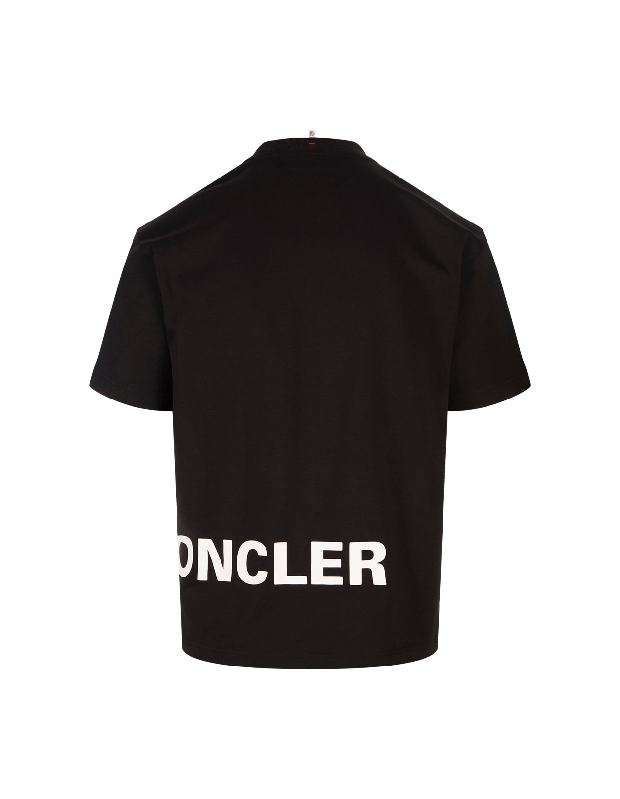 Shop Moncler Black T-shirt With  Grenoble Logo