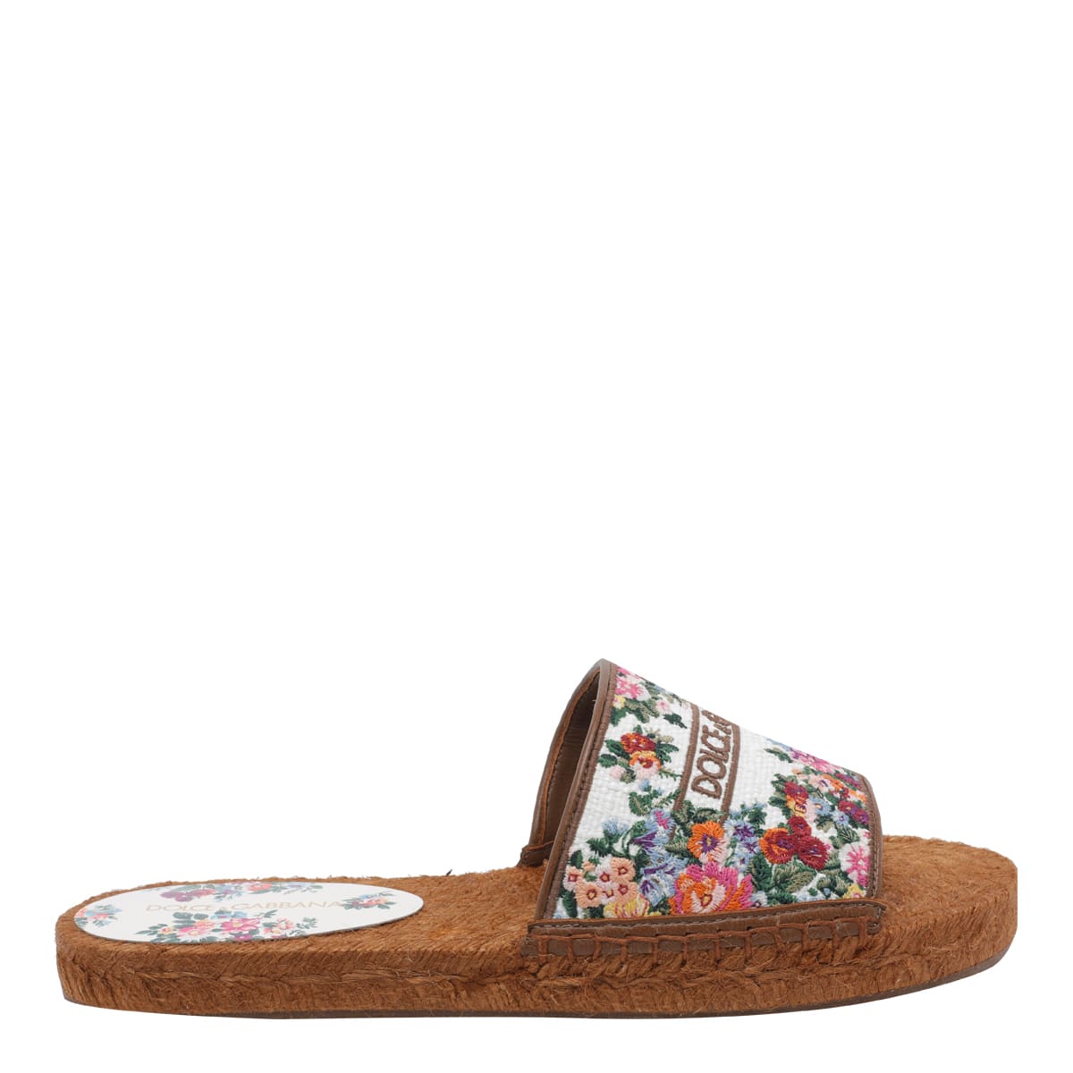 Dolce & Gabbana Floreal Logo Sandals