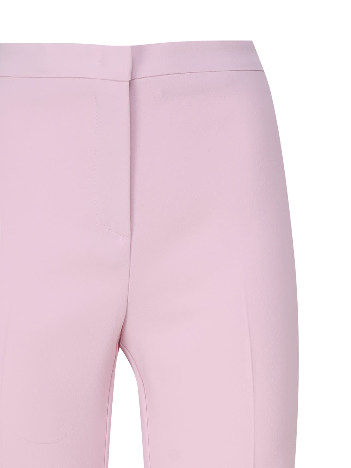 Shop Pinko Stretch Flare Pants In Rosa Fumo Orchidea