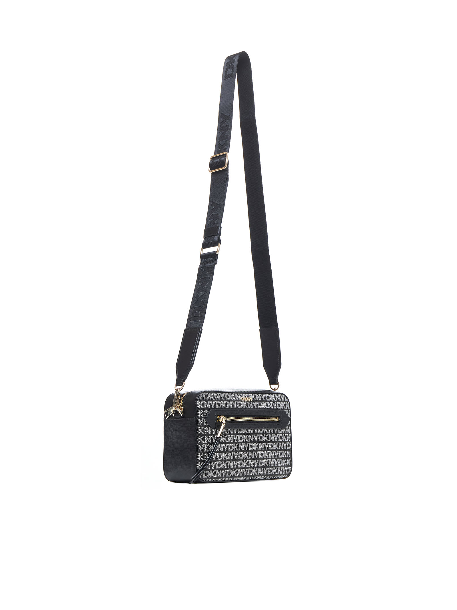 Shop Dkny Shoulder Bag In Black Logo Black