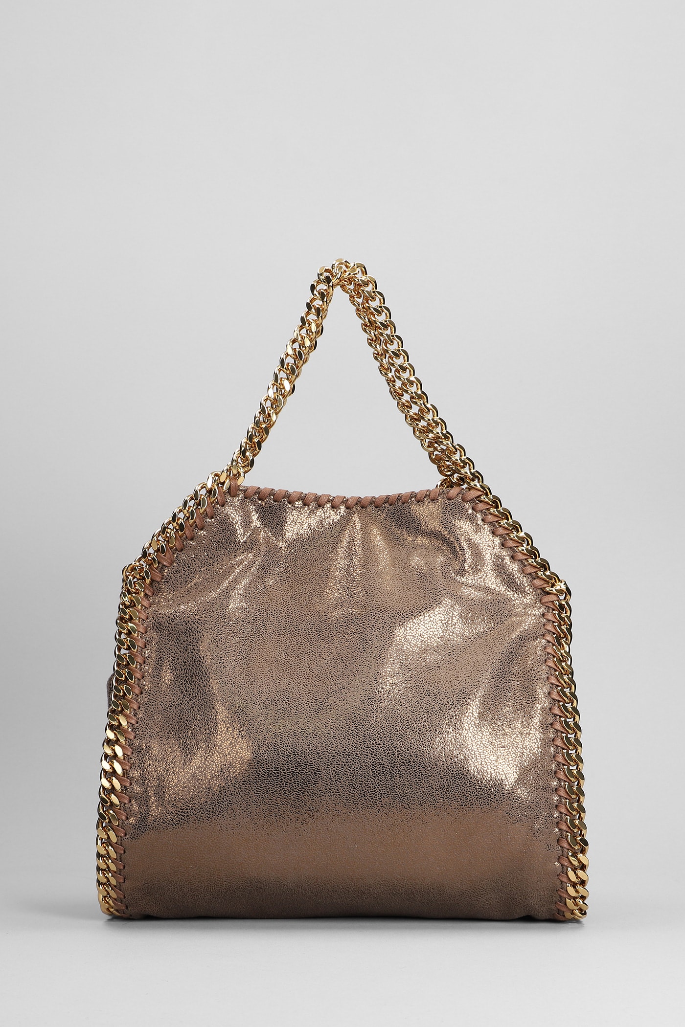 Shop Stella Mccartney Falabella Shoulder Bag In Brown Polyester