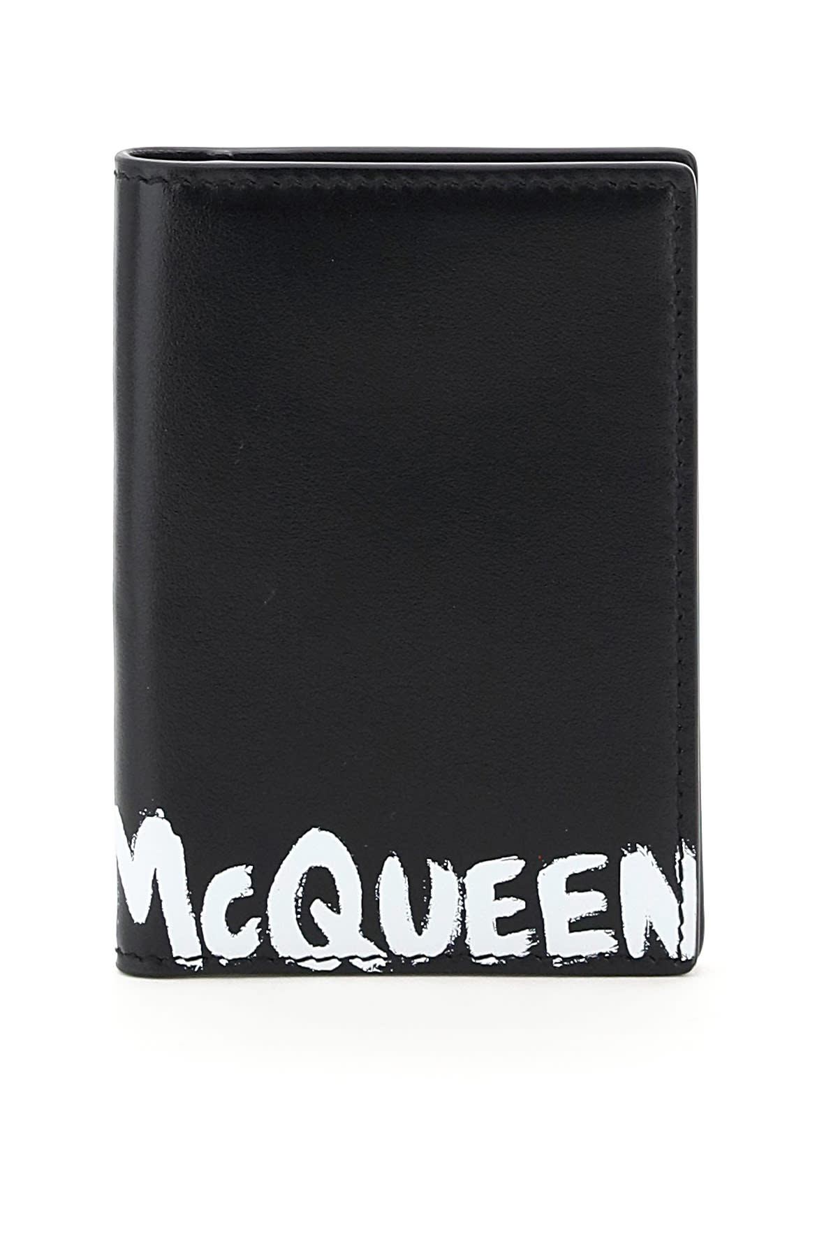 Alexander McQueen Graffiti Logo Bi-fold Card Holder