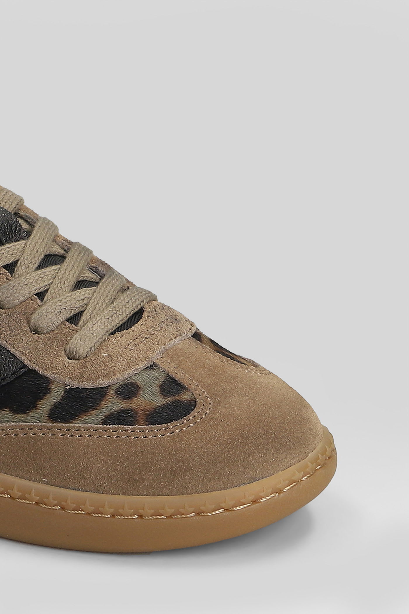 Ash Sunset Sneakers In Beige Suede And Leather In Brown