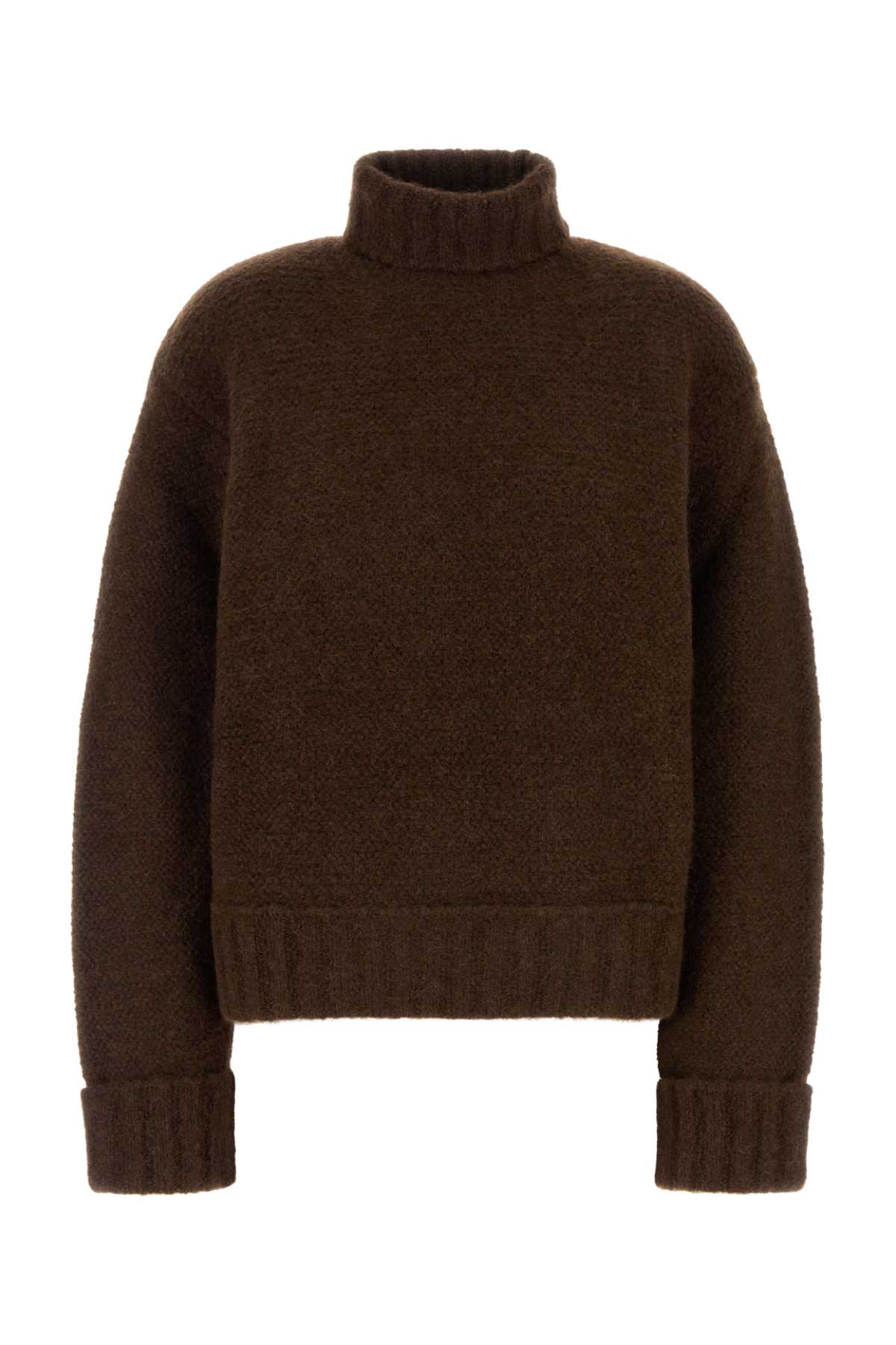 Dsquared2 Brown Stretch Alpaca Blend Sweater