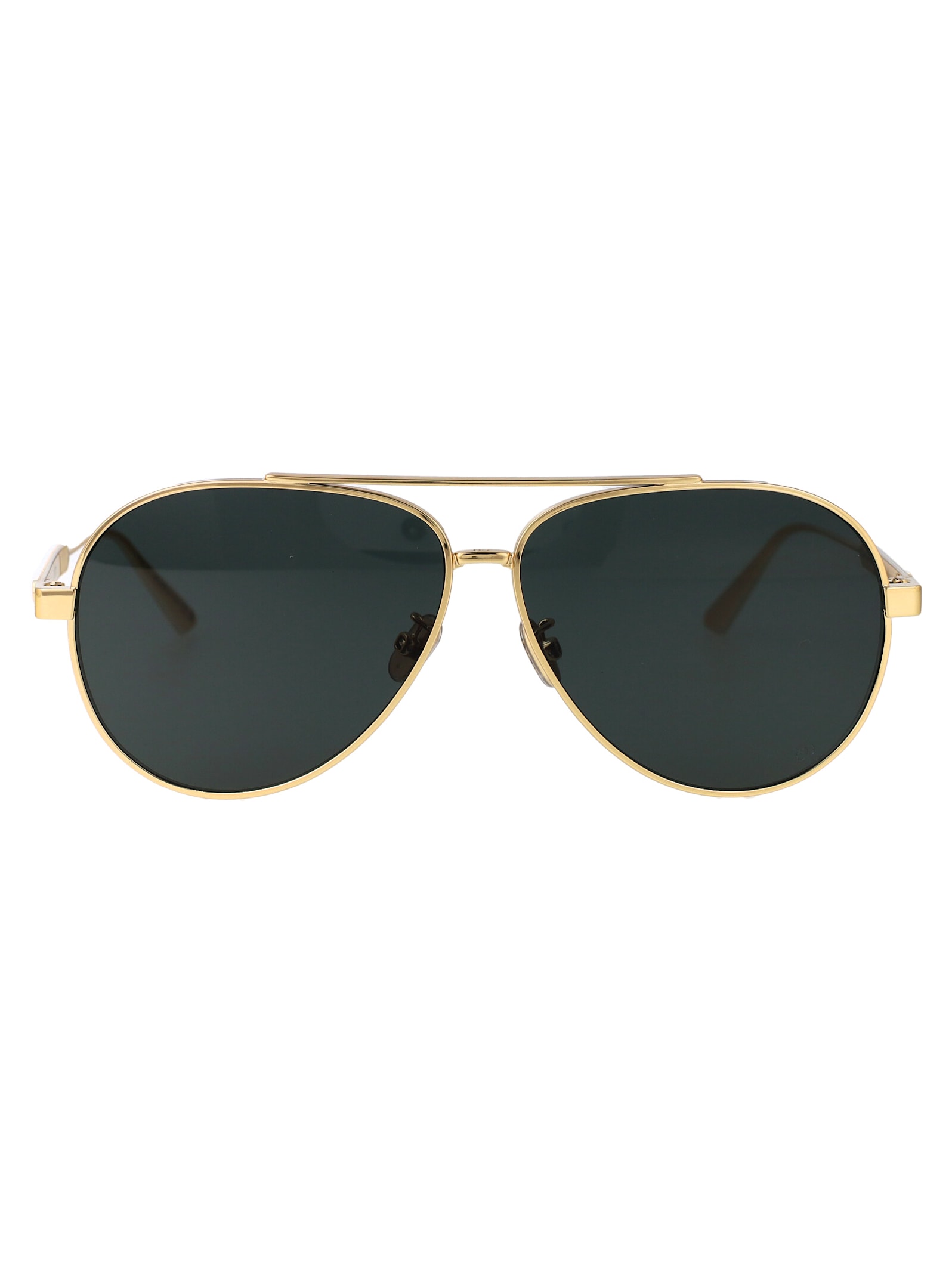 Shop Dior Cannage Sunglasses In Gold Black