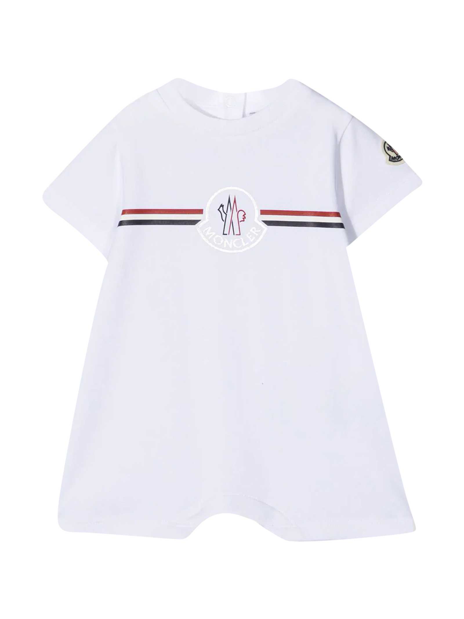 Moncler White Baby Suit