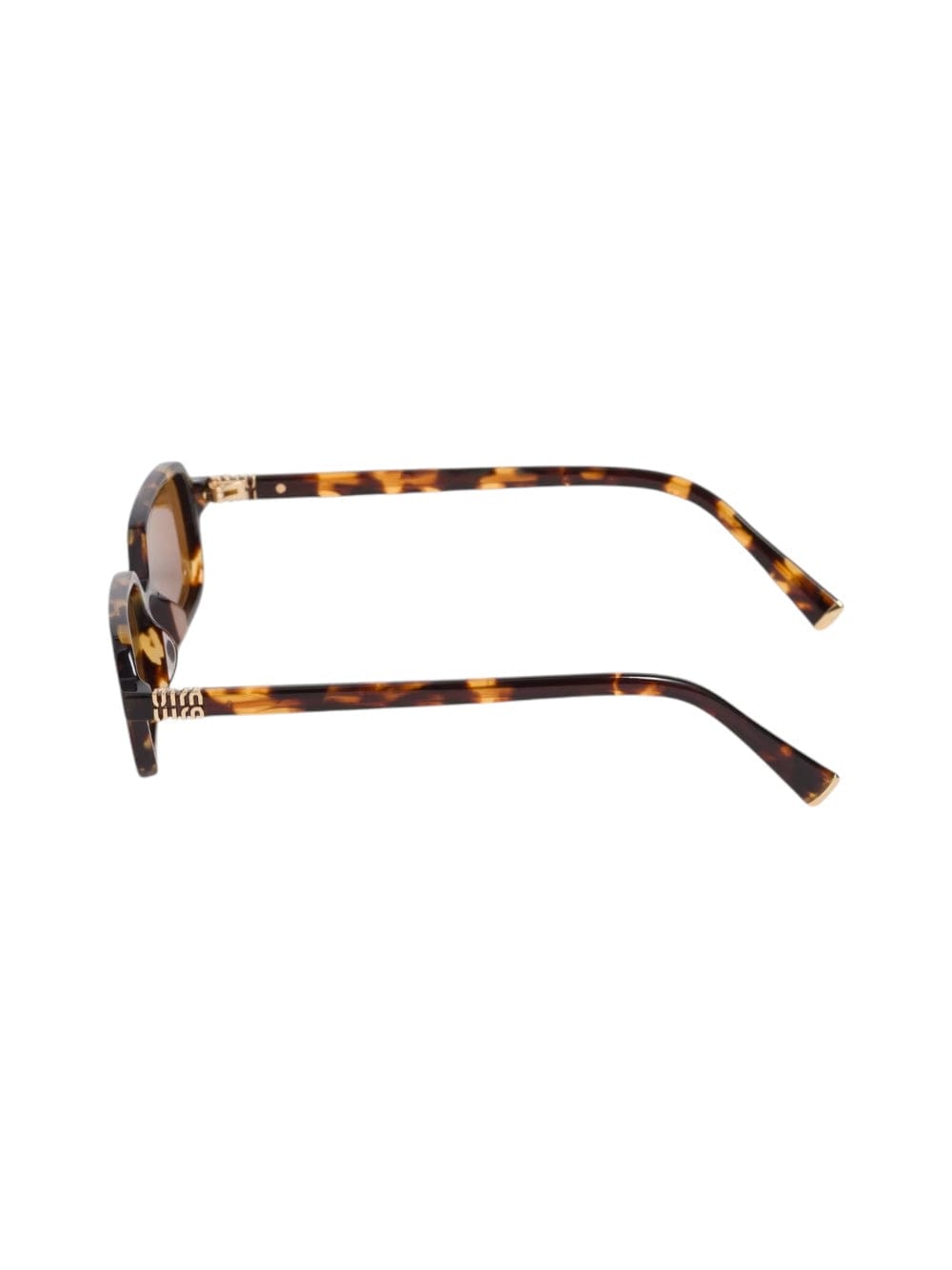 Miu Miu Rectangular-frame Tortoiseshell Acetate Sunglasses In Brown
