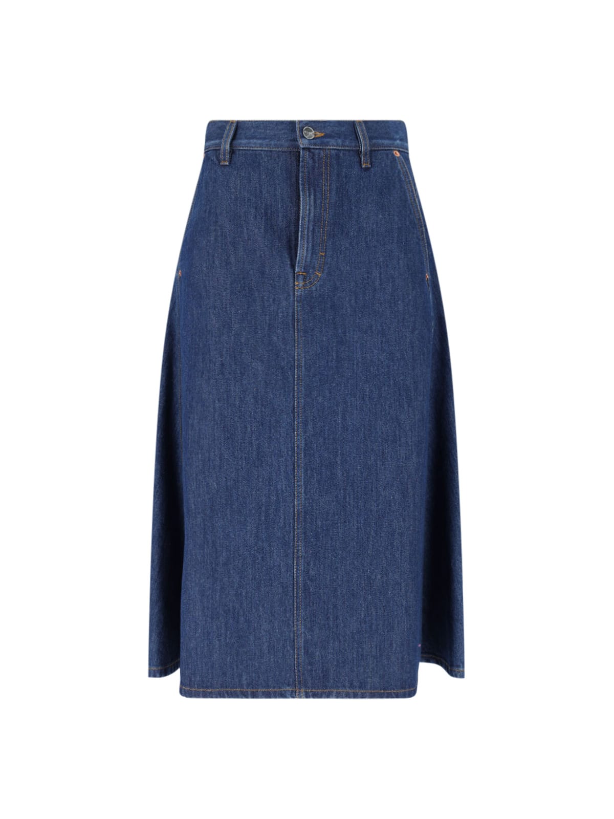Denim Midi Skirt
