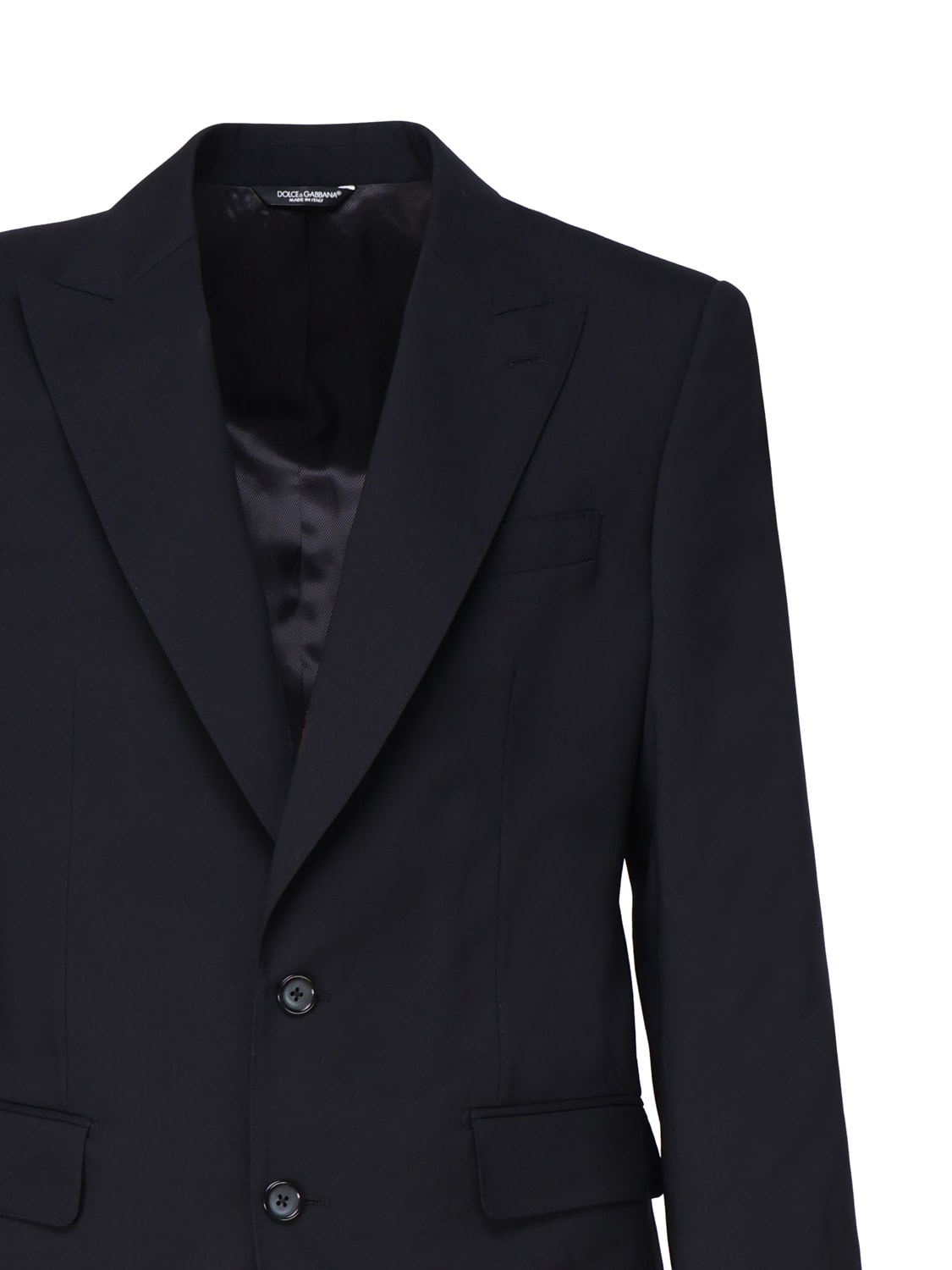 Shop Dolce & Gabbana Sicilian Suit In Stretch Wool In Blue