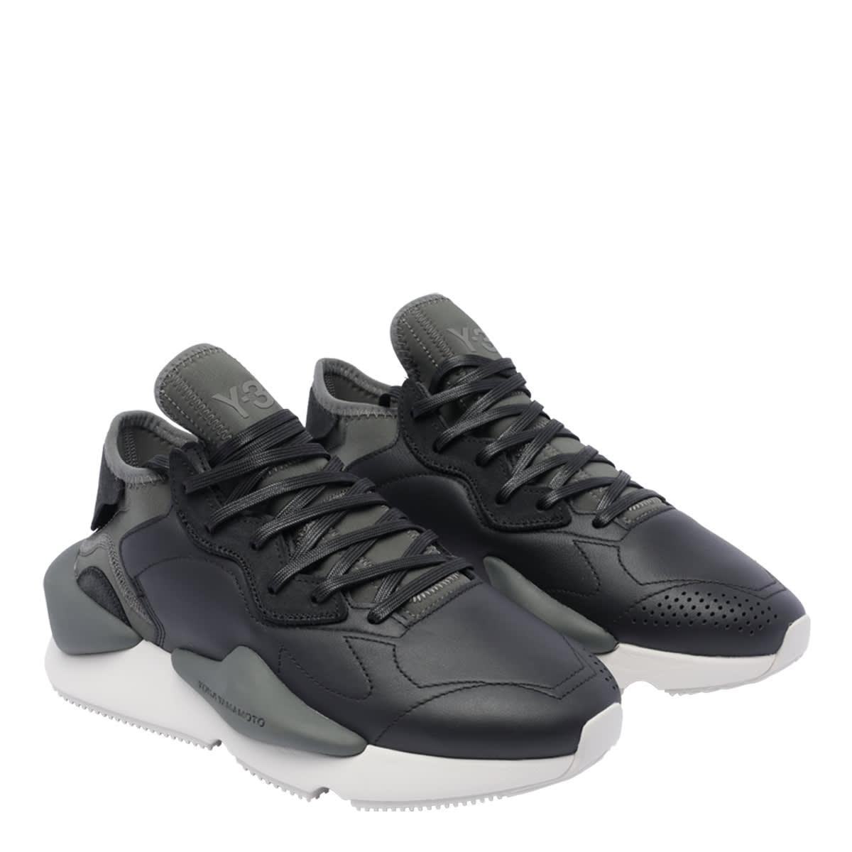 Shop Y-3 Kaiwa Sneakers In Black