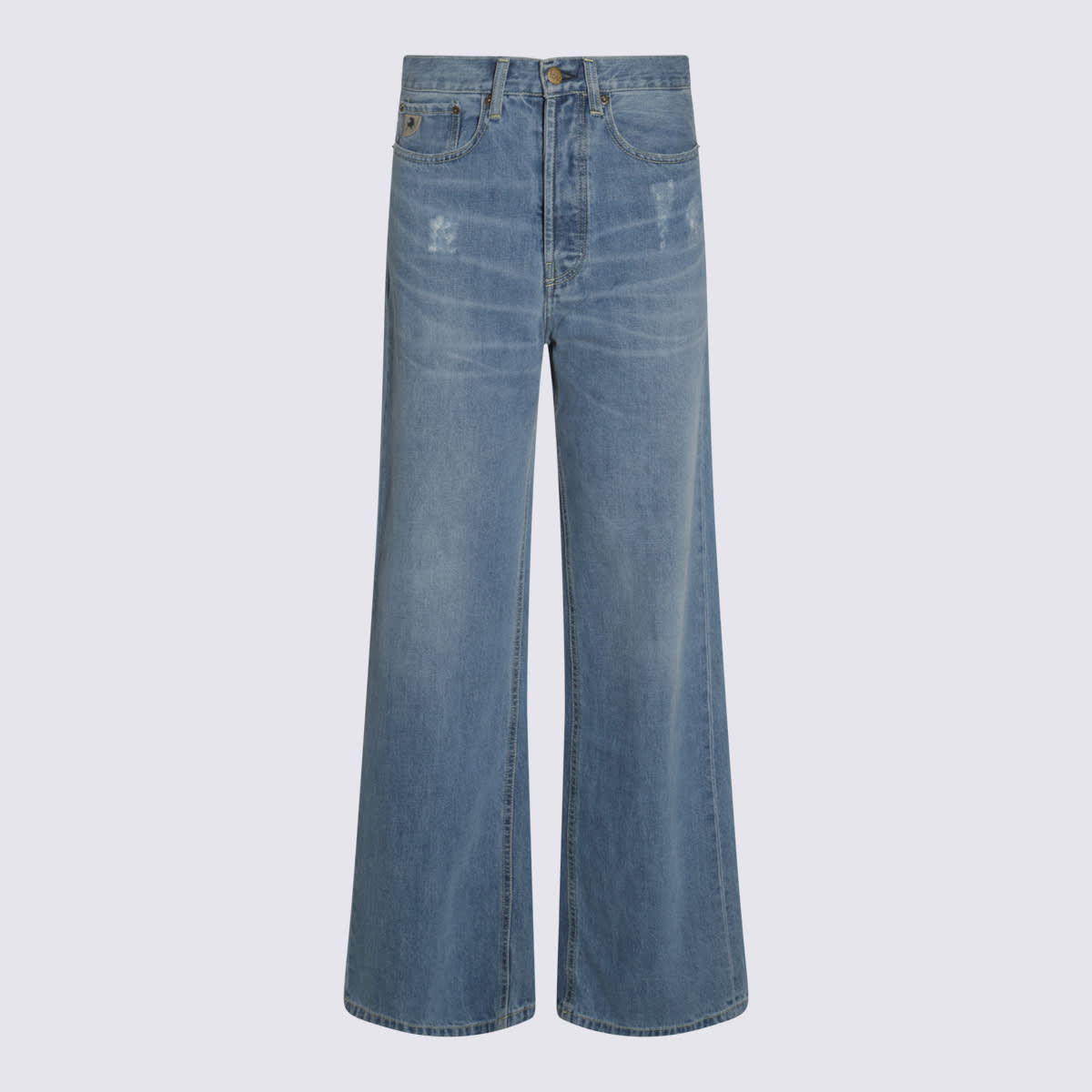 Blue Denim Cotton Jeans