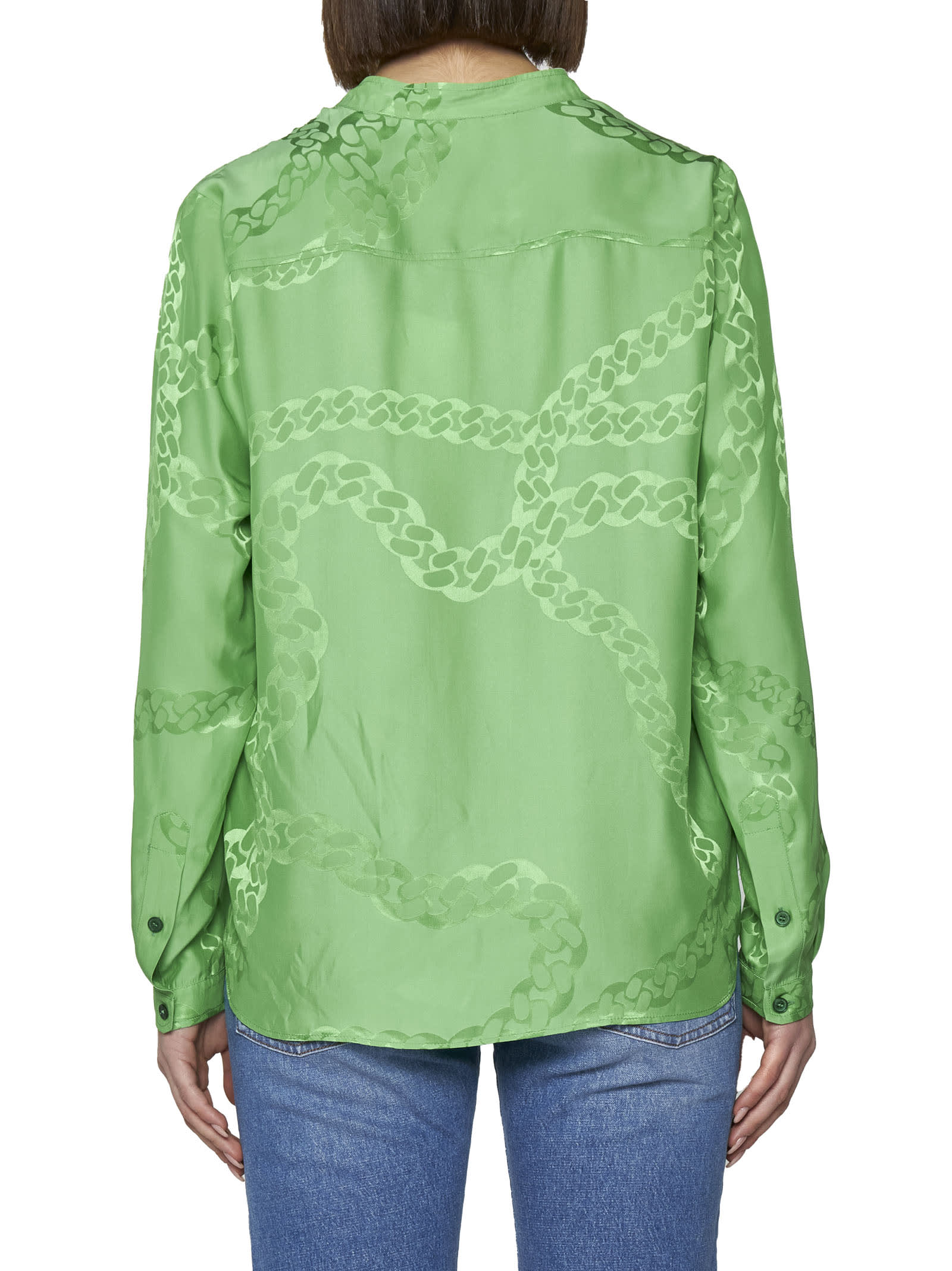 Stella Mccartney Shirt In Green Viscose In Green