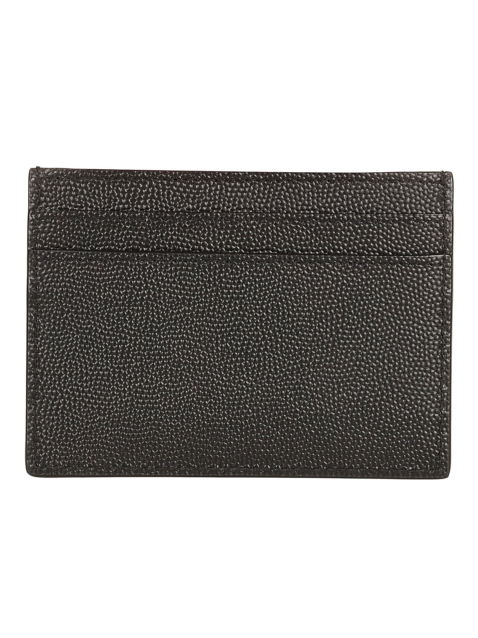 Shop Saint Laurent Initials Logo Card Holder In Black