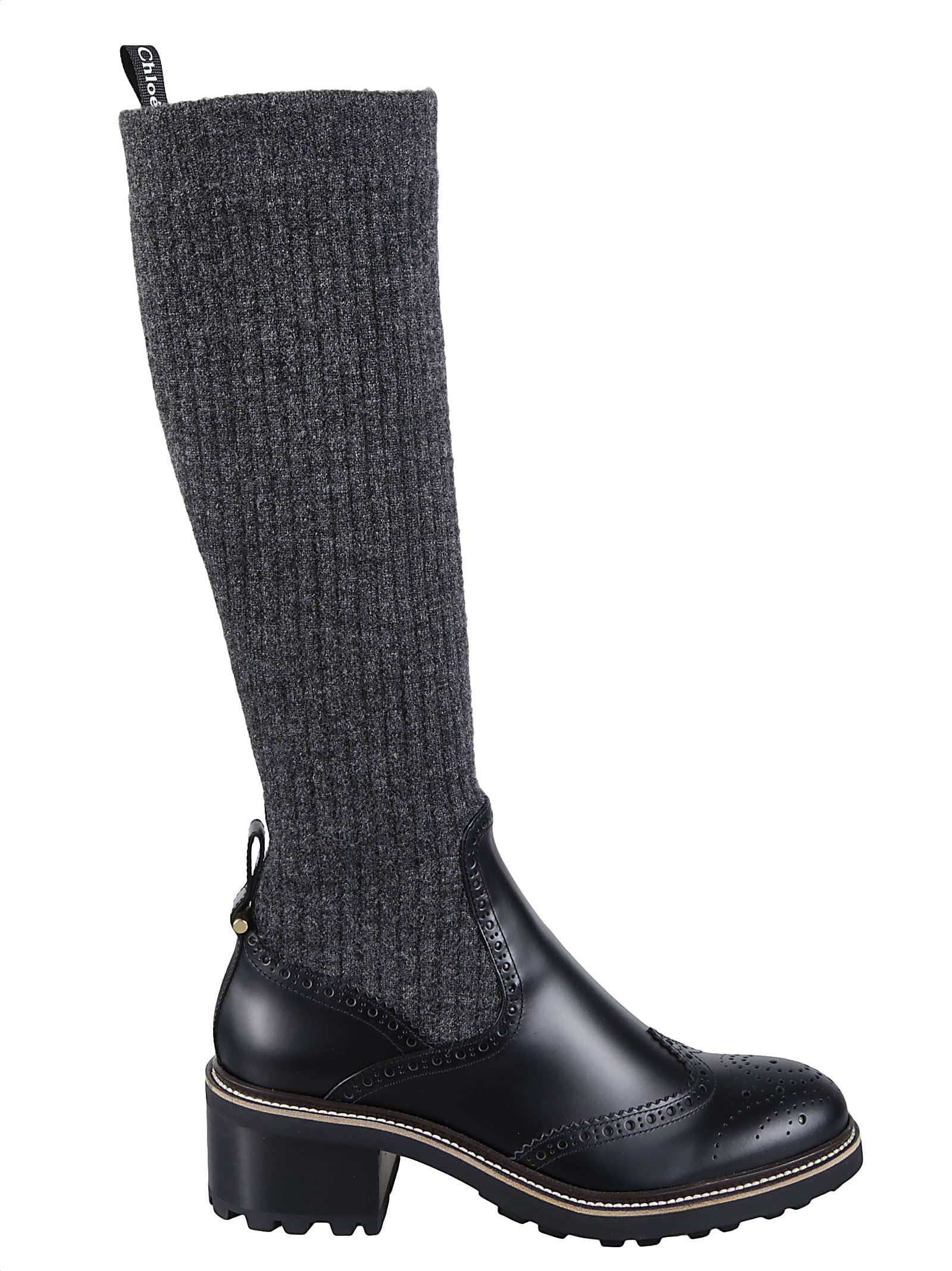 Chloé Franne Sock Flat Boots