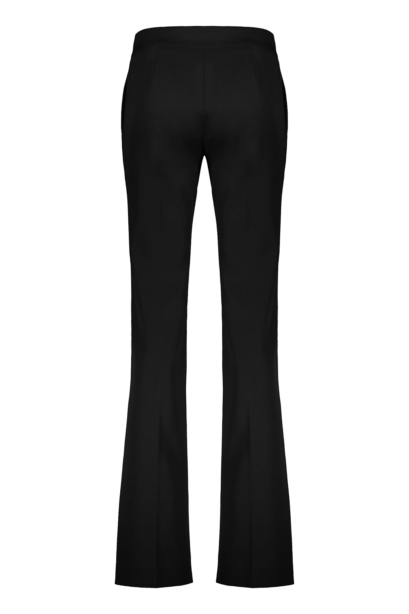 Fabiana Filippi Virgin Wool Trousers In Black