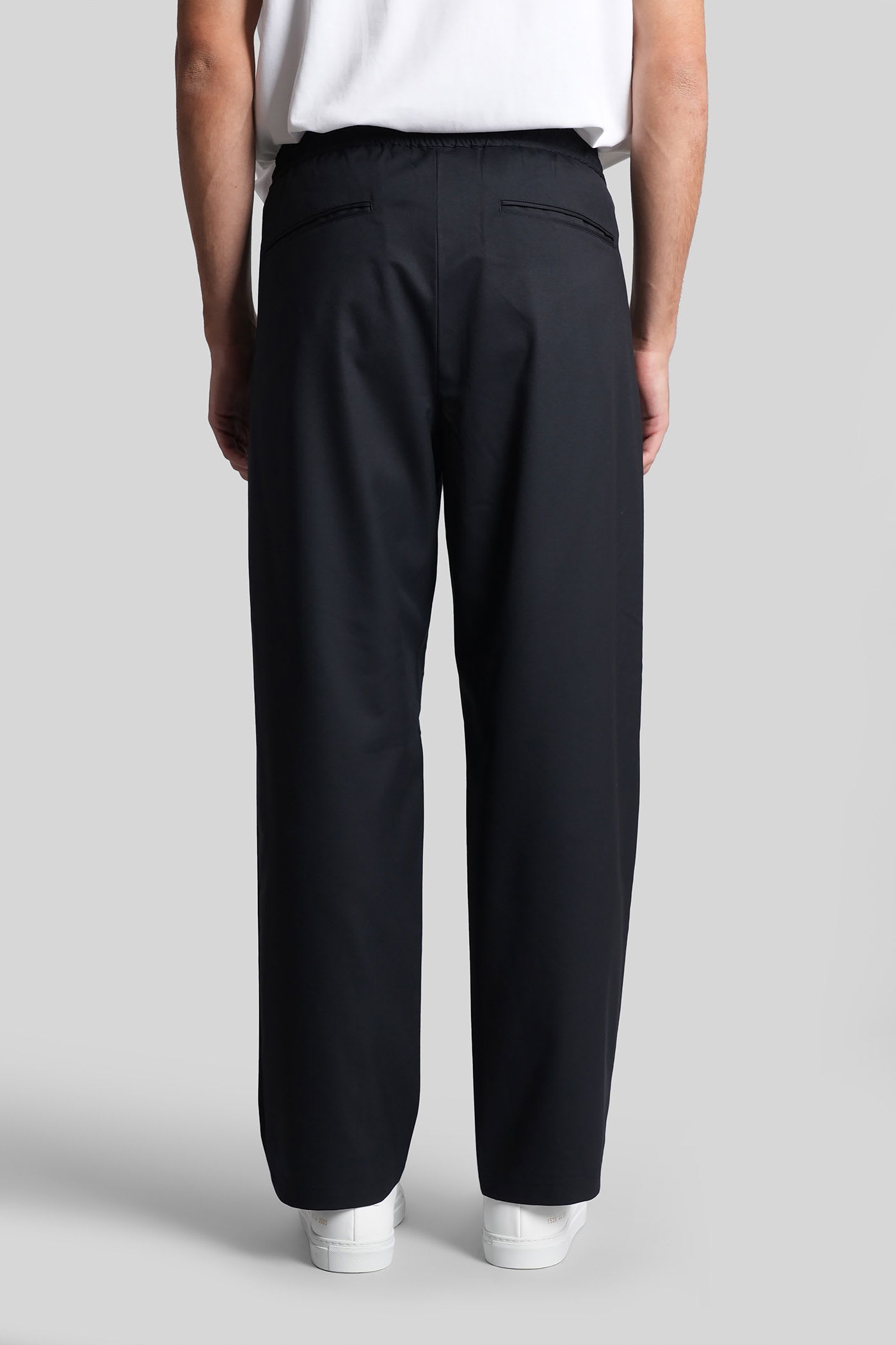 Attachment Pants In Blue Polyester In Blue