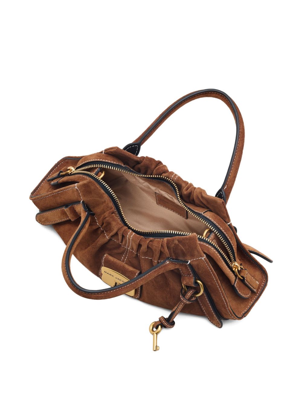 Marc Jacobs The Satchel Small Leather Shoulder Bag In Brown