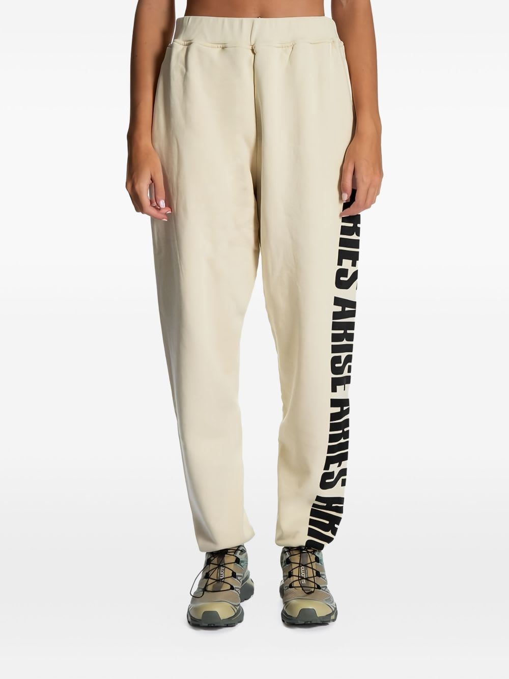 Aries Cotton Track Pants In White