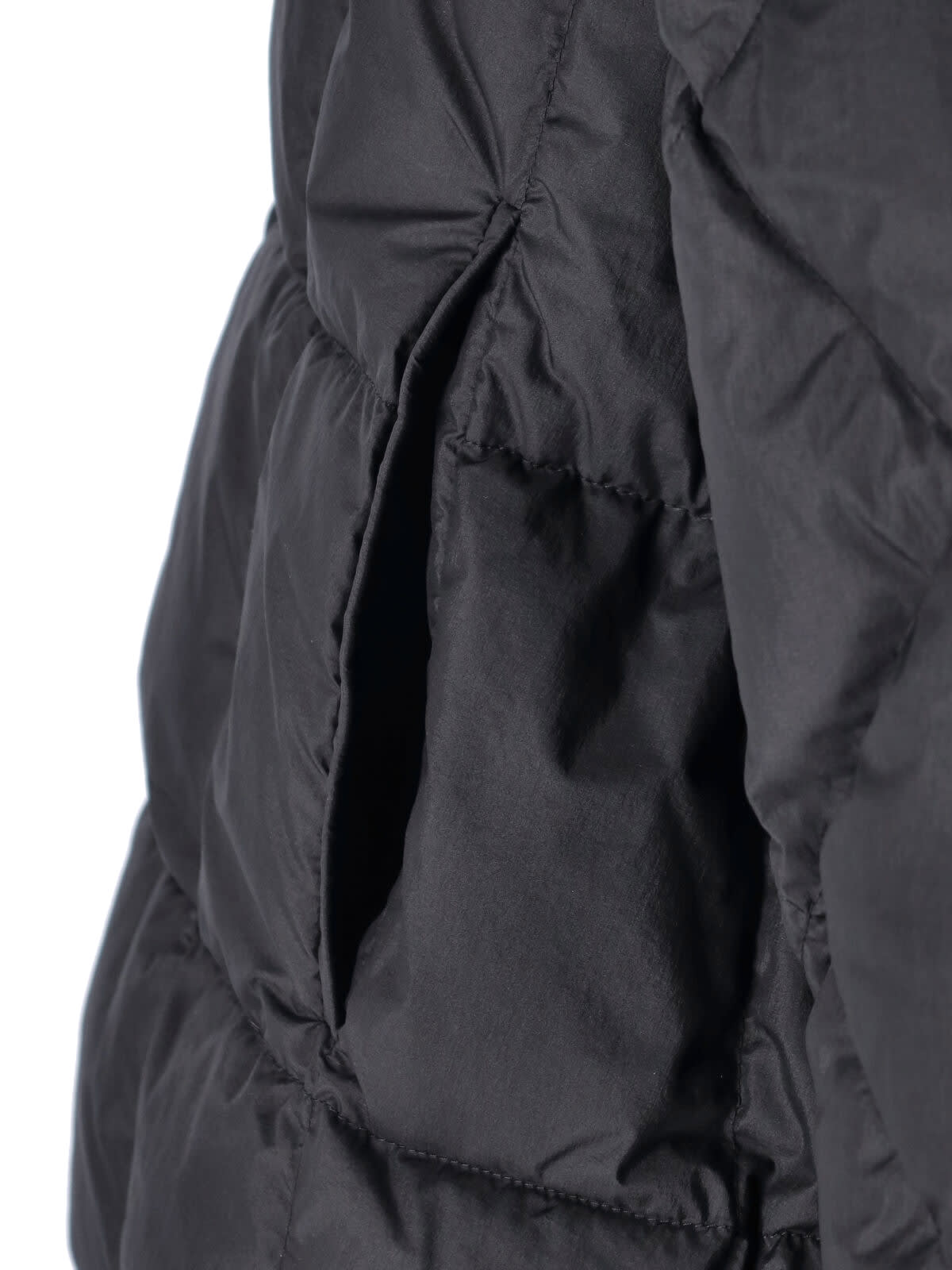 Ienki Ienki Zip Down Jacket In Black