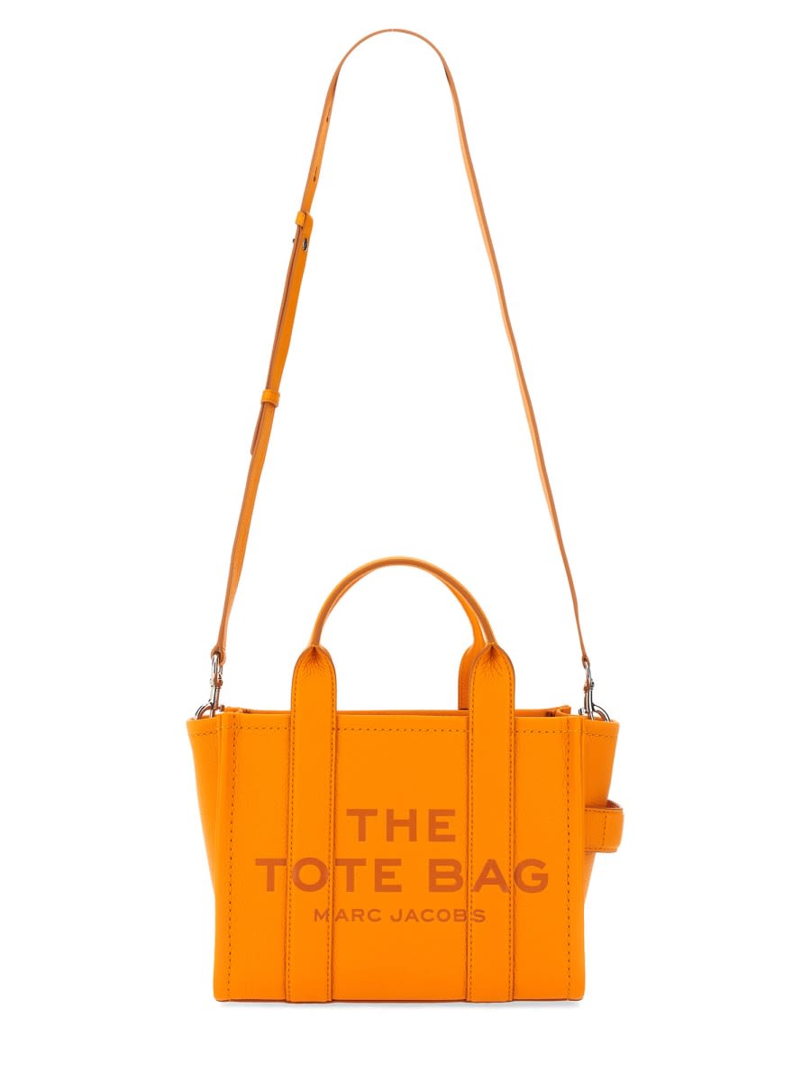 Shop Marc Jacobs The Tote Small Bag In Orange