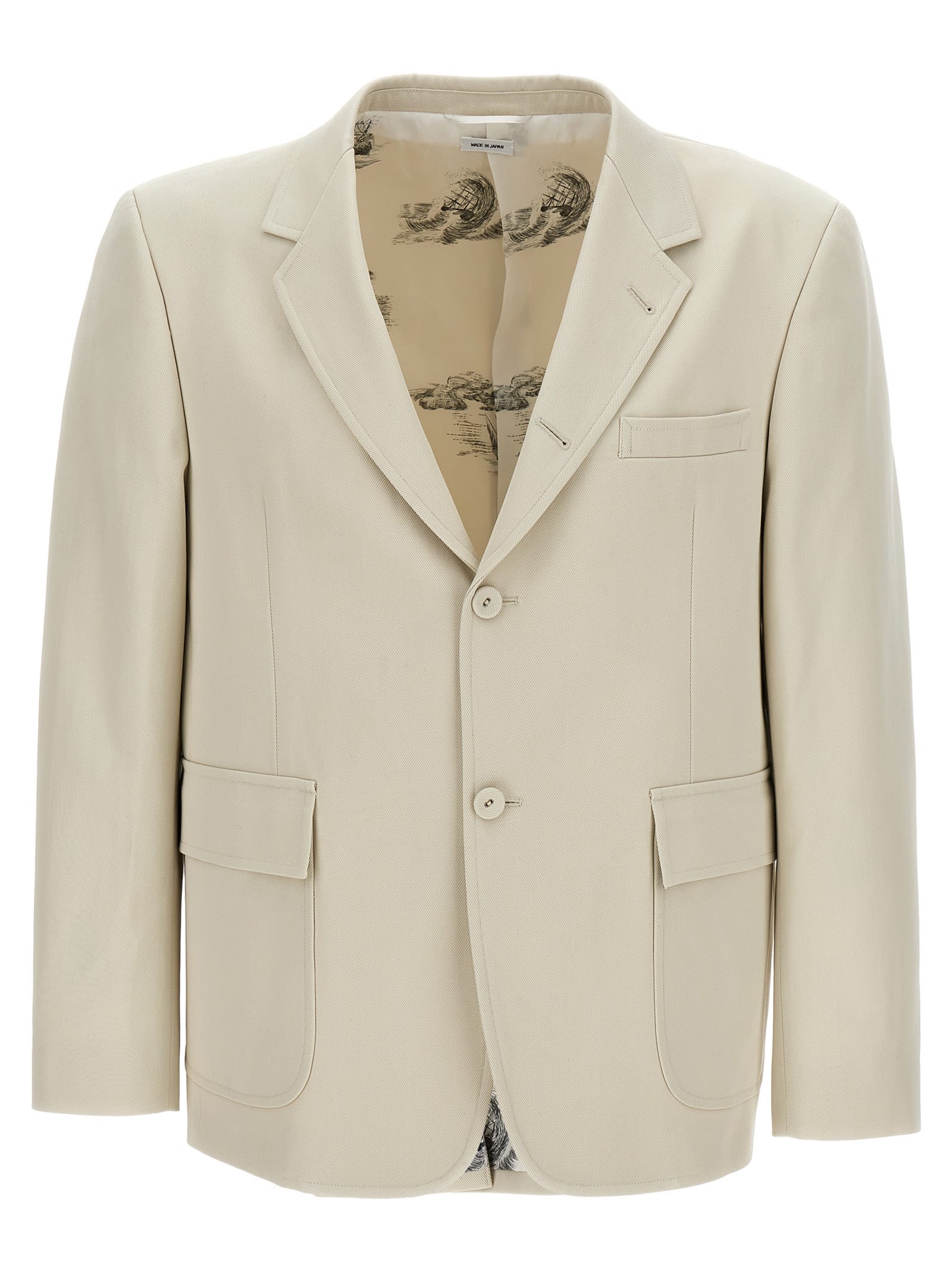 THOM BROWNE UNCRONSTRUCTED STRAIGHT FIT BLAZER