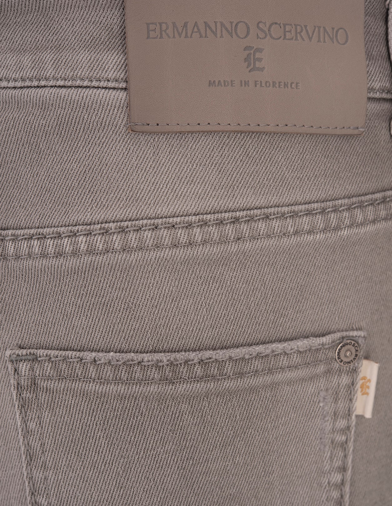 ERMANNO SCERVINO WIDE LEG JEANS IN GREY DENIM 