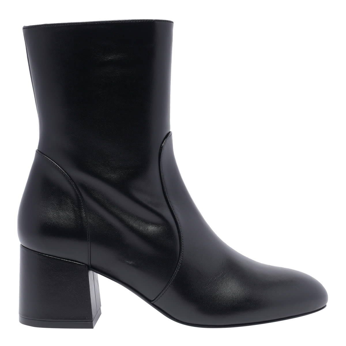 Shop Stuart Weitzman Flareblock 60 Booties In Black