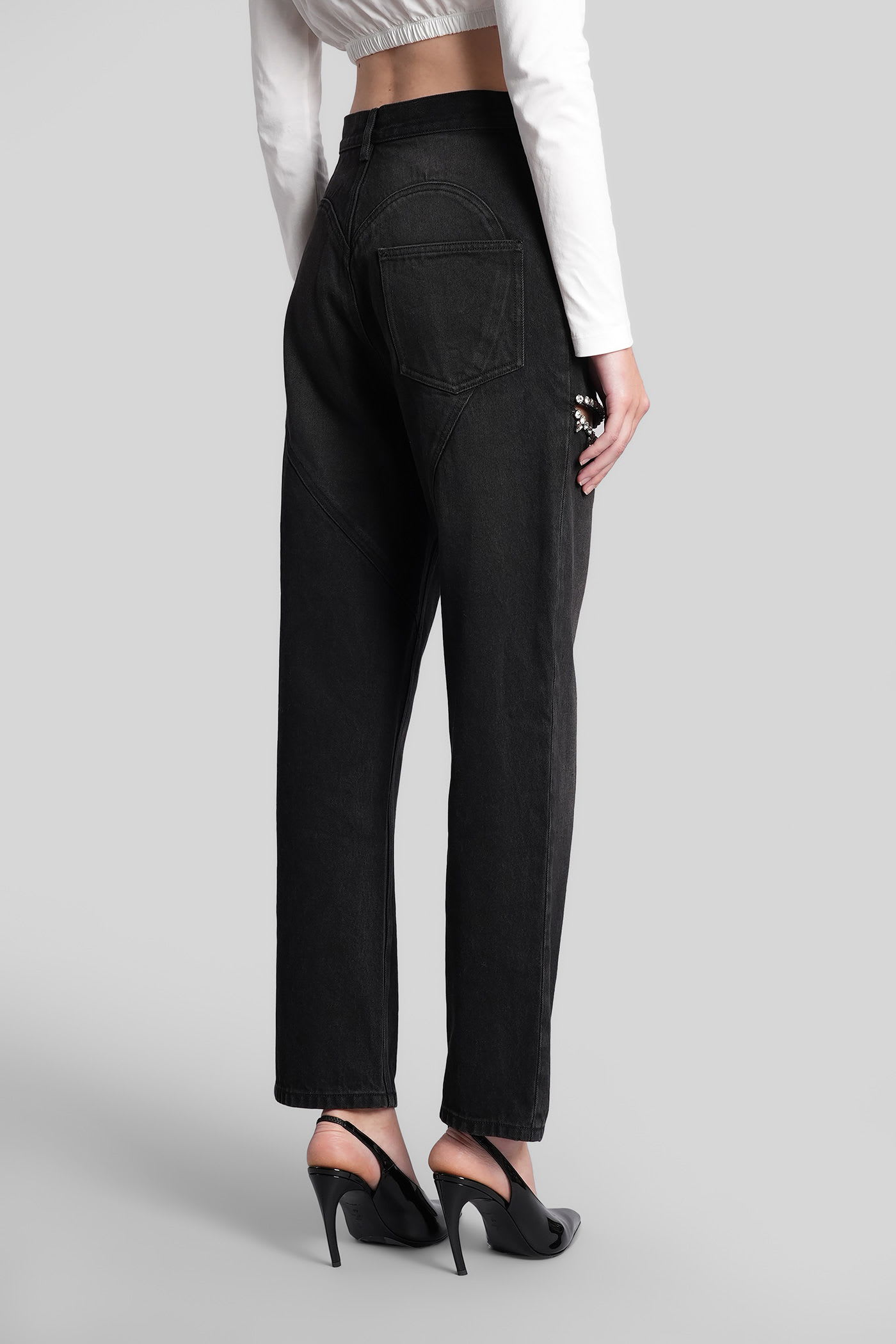 Area Jeans In Black Denim In Black