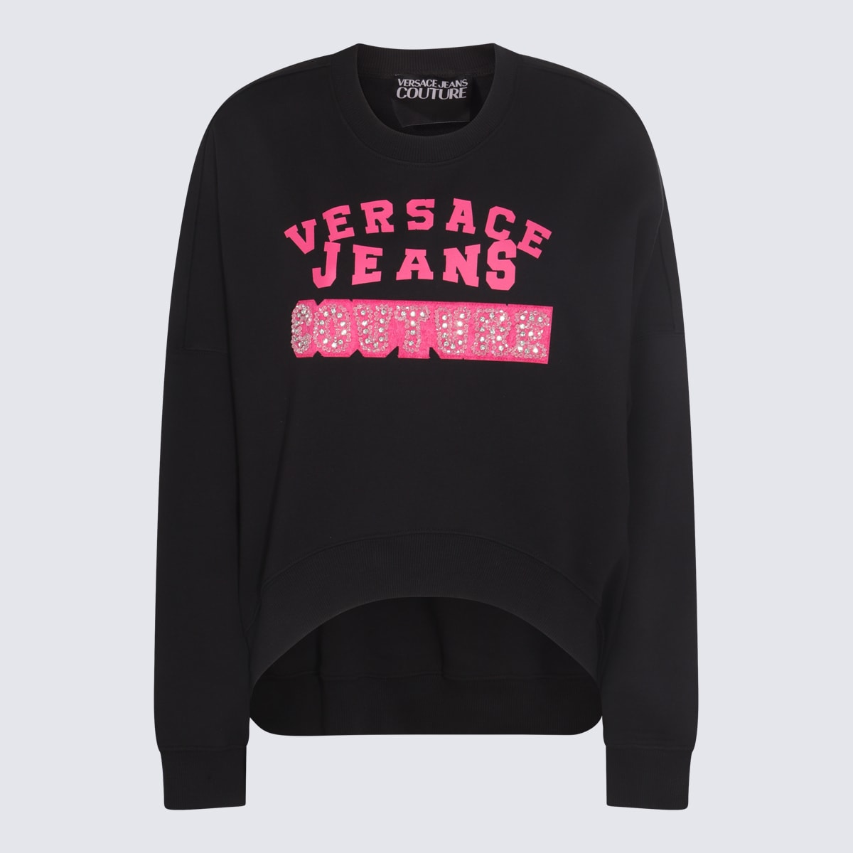 Versace Jeans Couture Black Cotton Sweatshirt