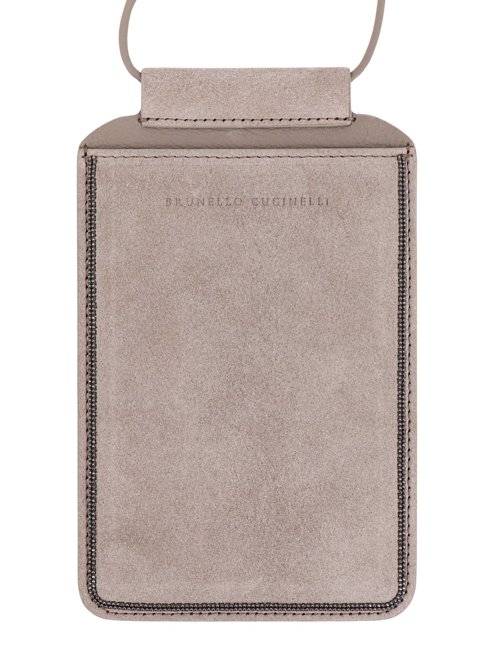 Shop Brunello Cucinelli Phone Case In Grey
