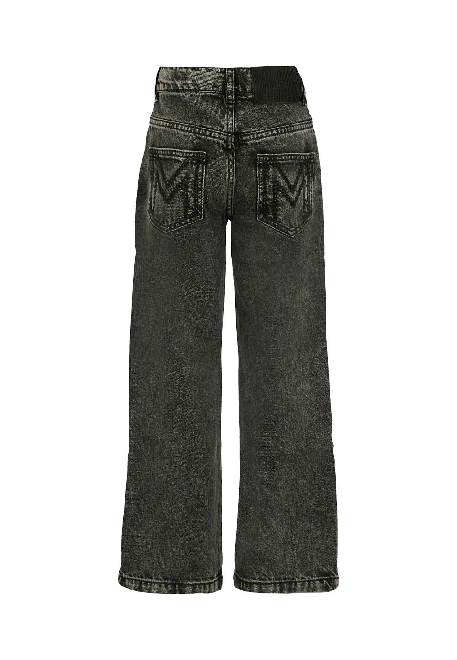 Marc Jacobs Black Jeans For Girl With Rhinestones In Black