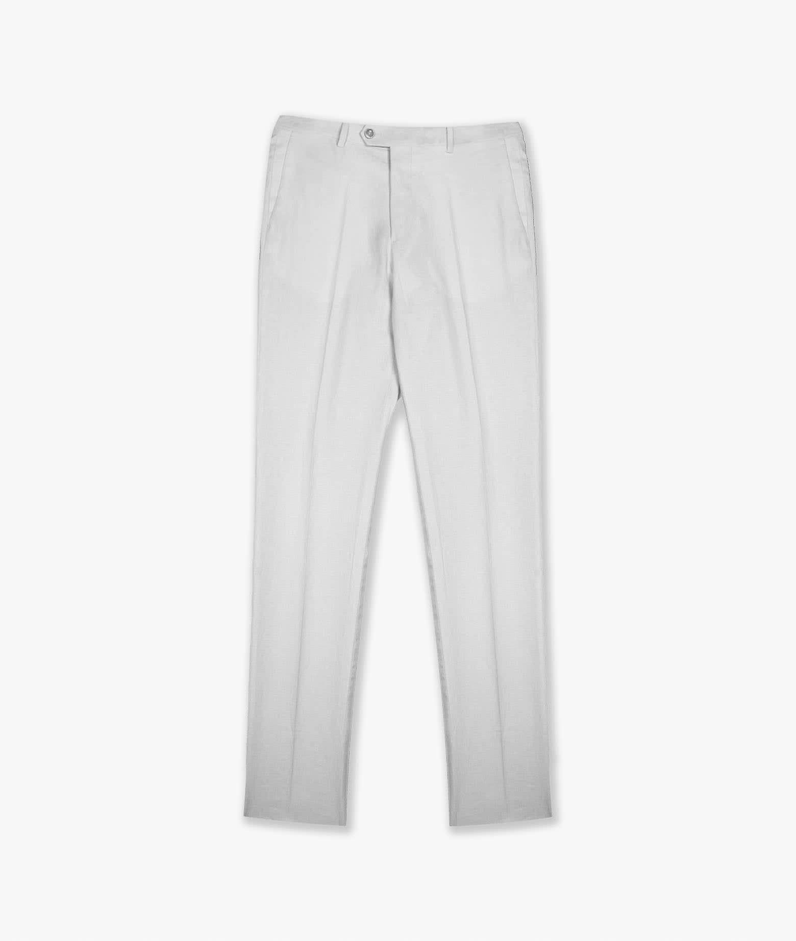 Shop Larusmiani Trousers Portofino Pants In White