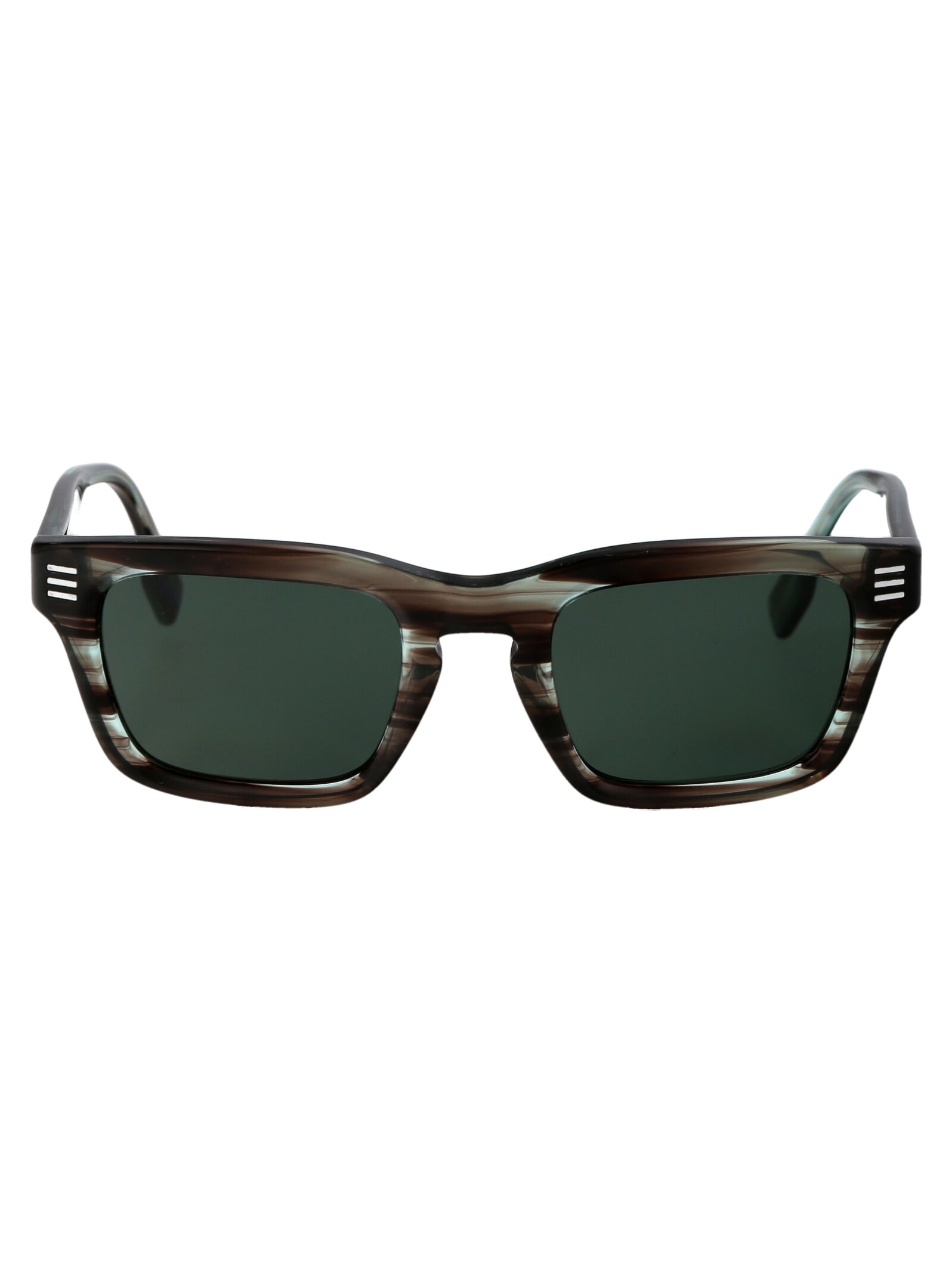 Shop Burberry Eyewear 0be4403 Sunglasses In 409871 Green