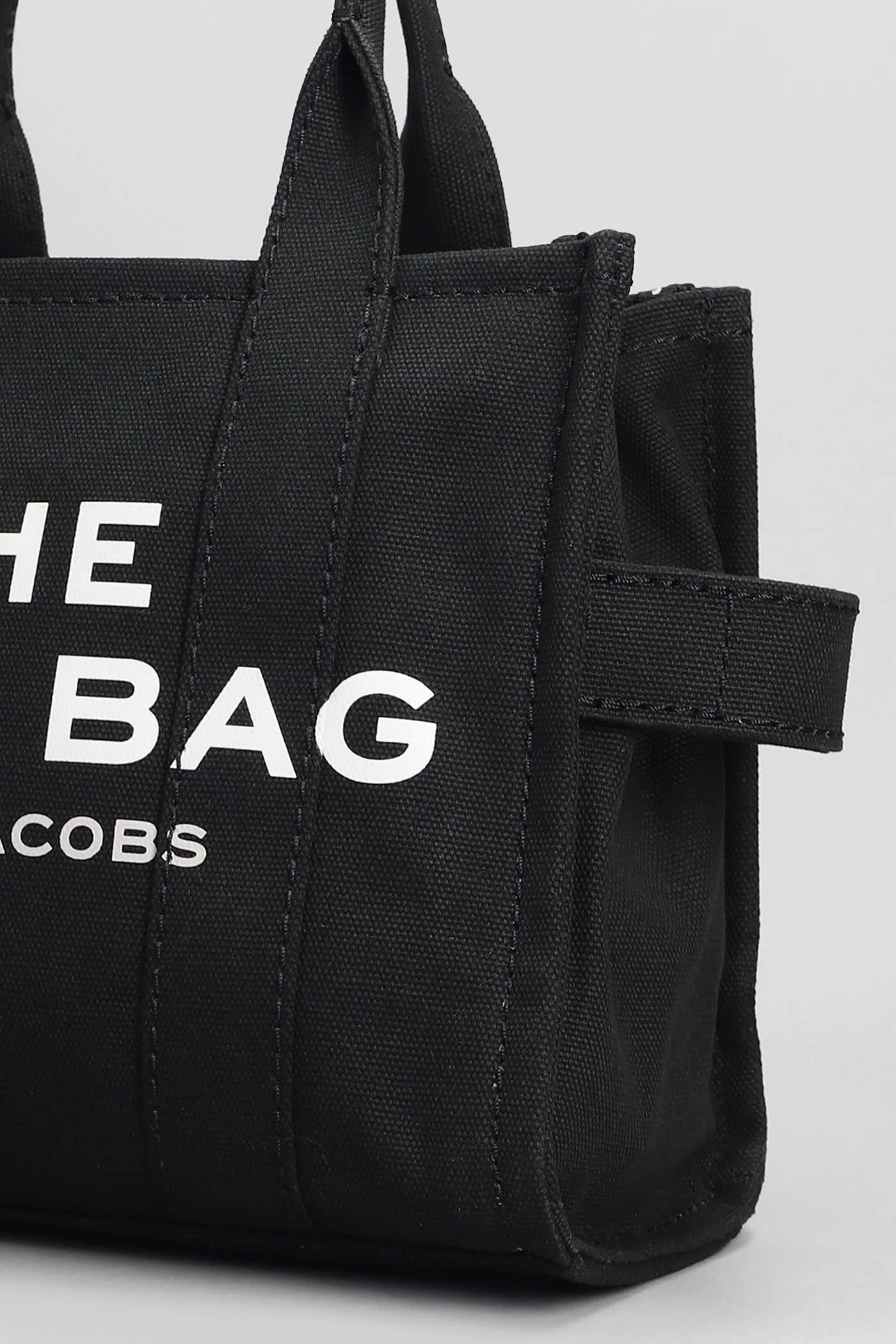 Shop Marc Jacobs The Small Tote Tote In Black Cotton