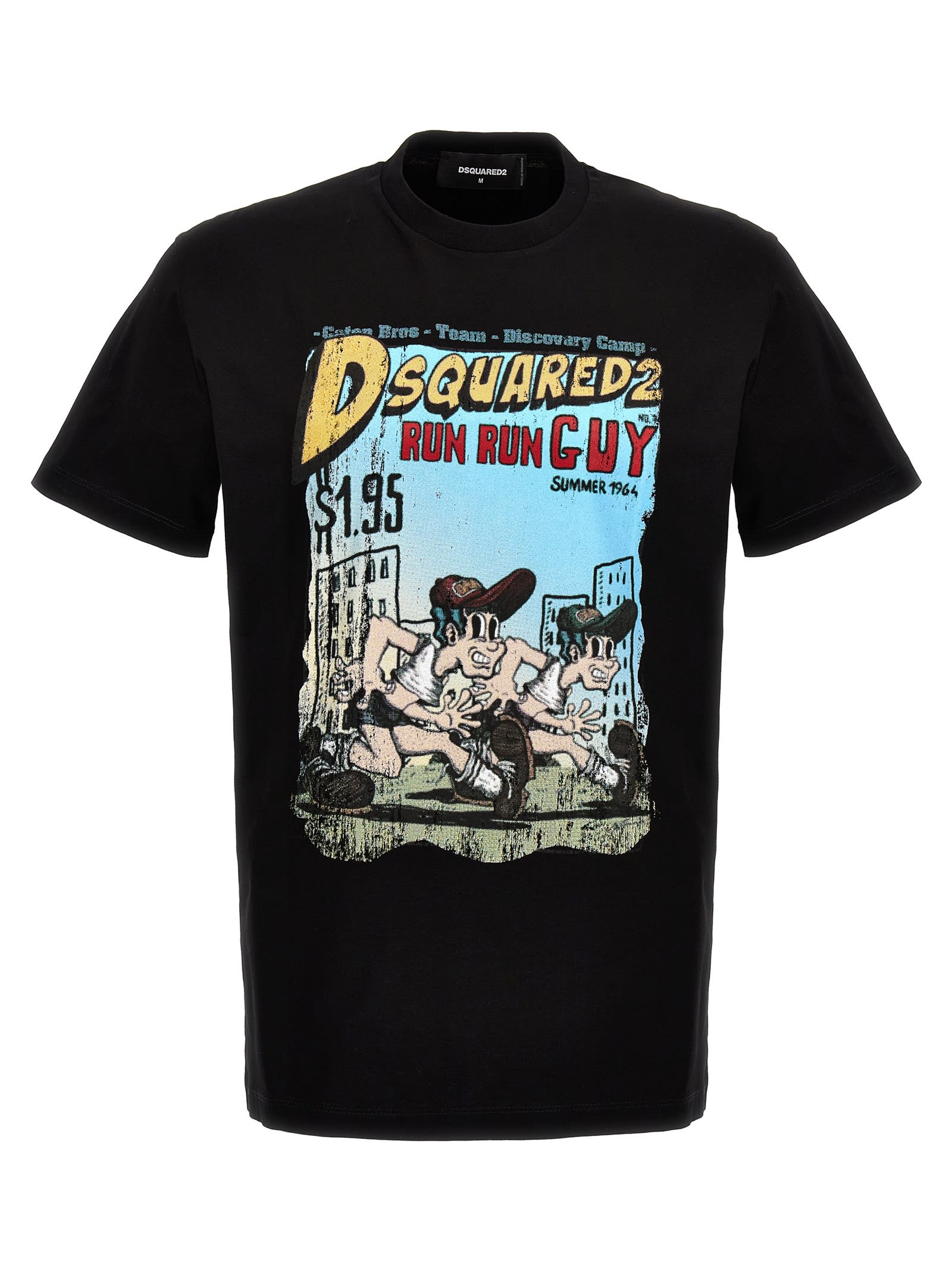 Shop Dsquared2 Printed T-shirt In Black