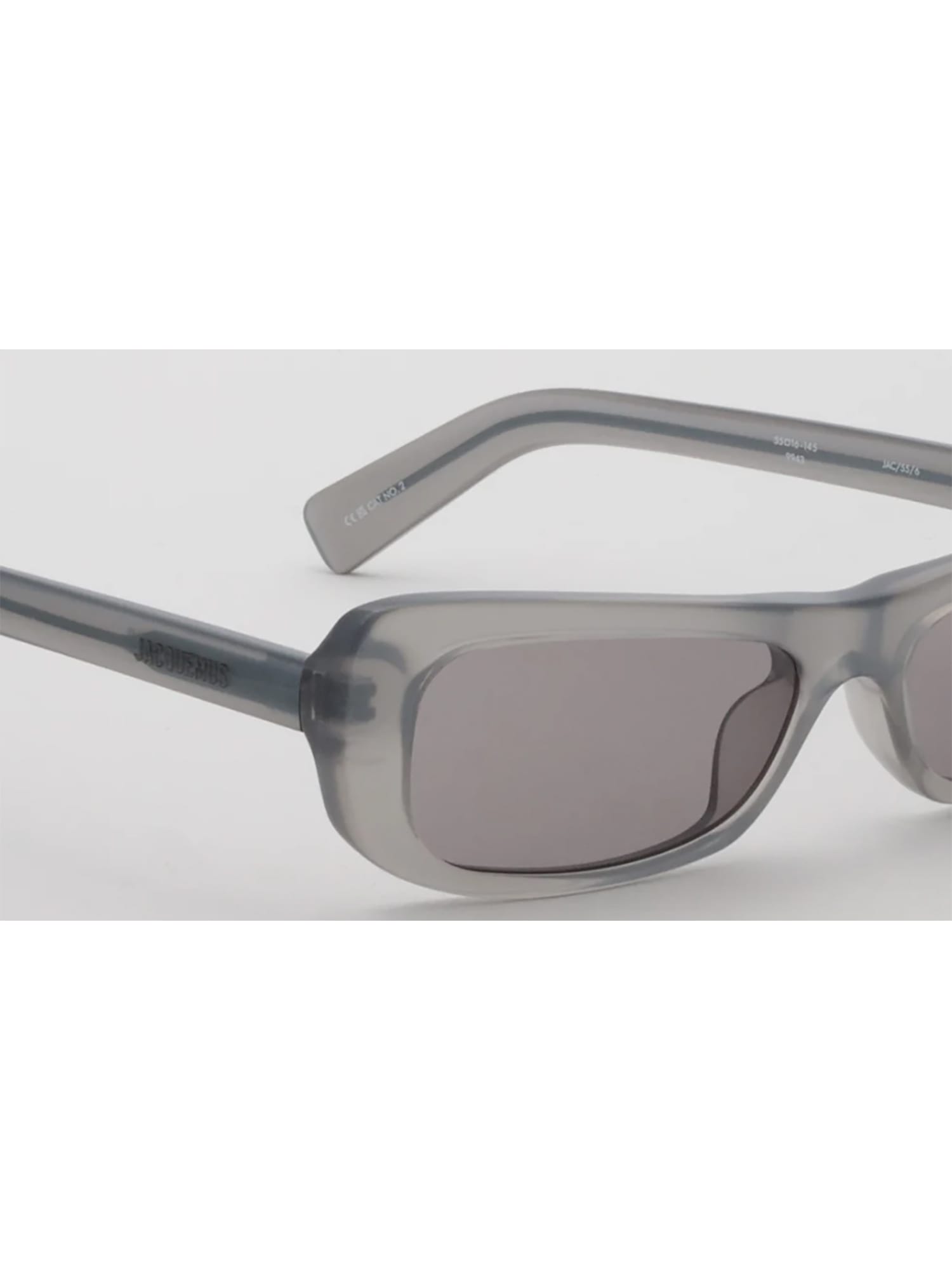Jacquemus Capri Eyewear In Metallic Grey/matt Black