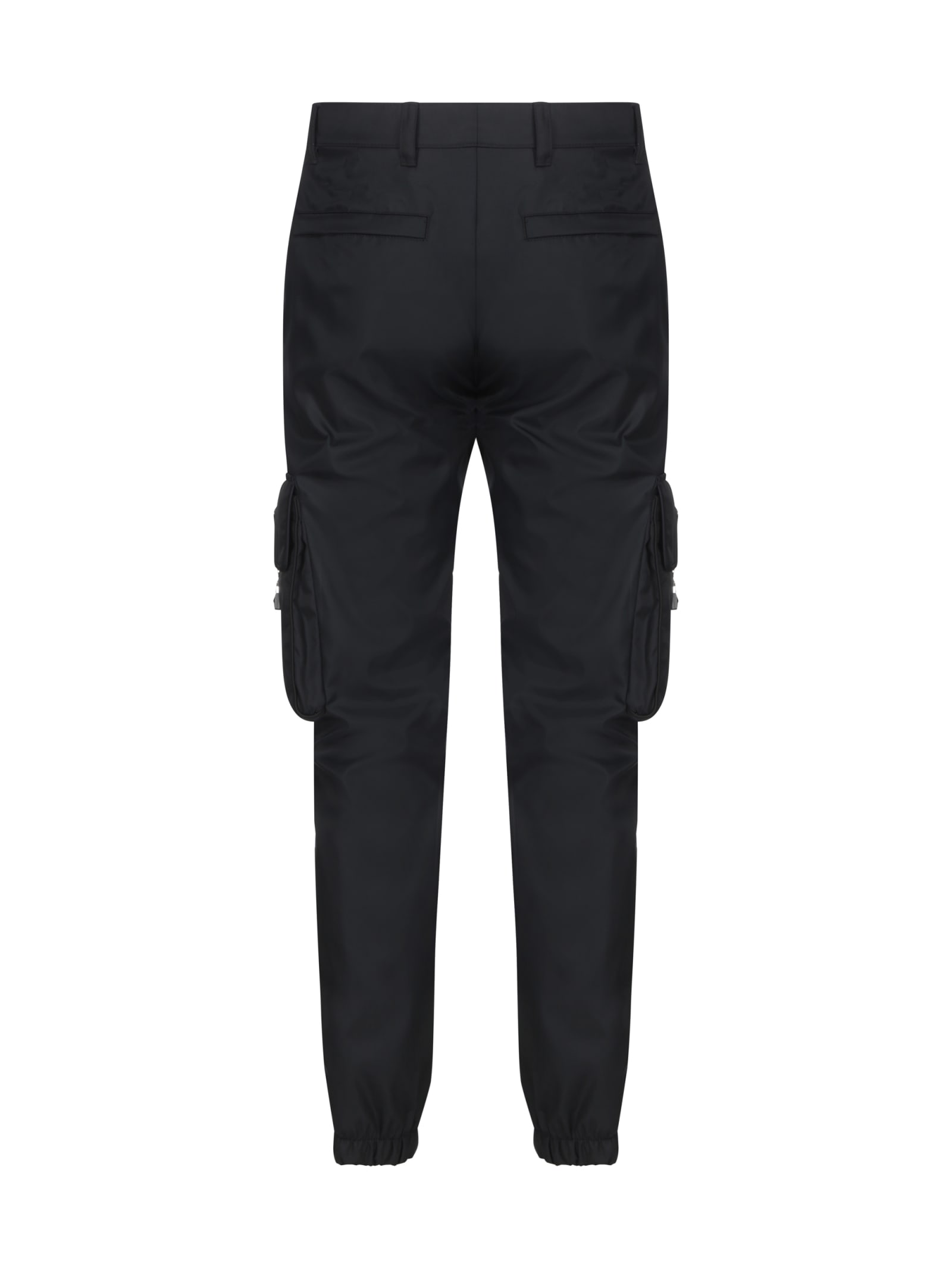 Shop Prada Pants In Nero