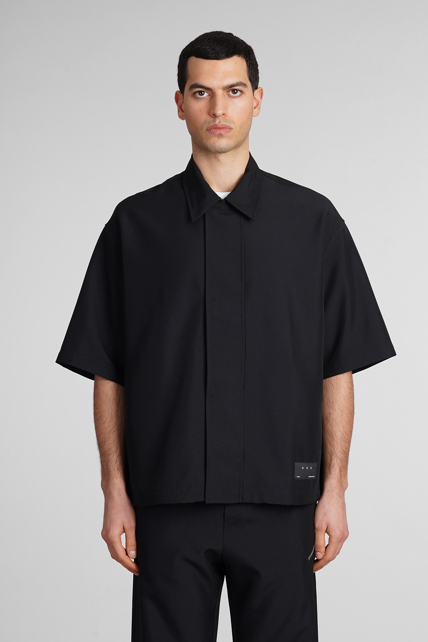 Sally Shirt In Black Polyester