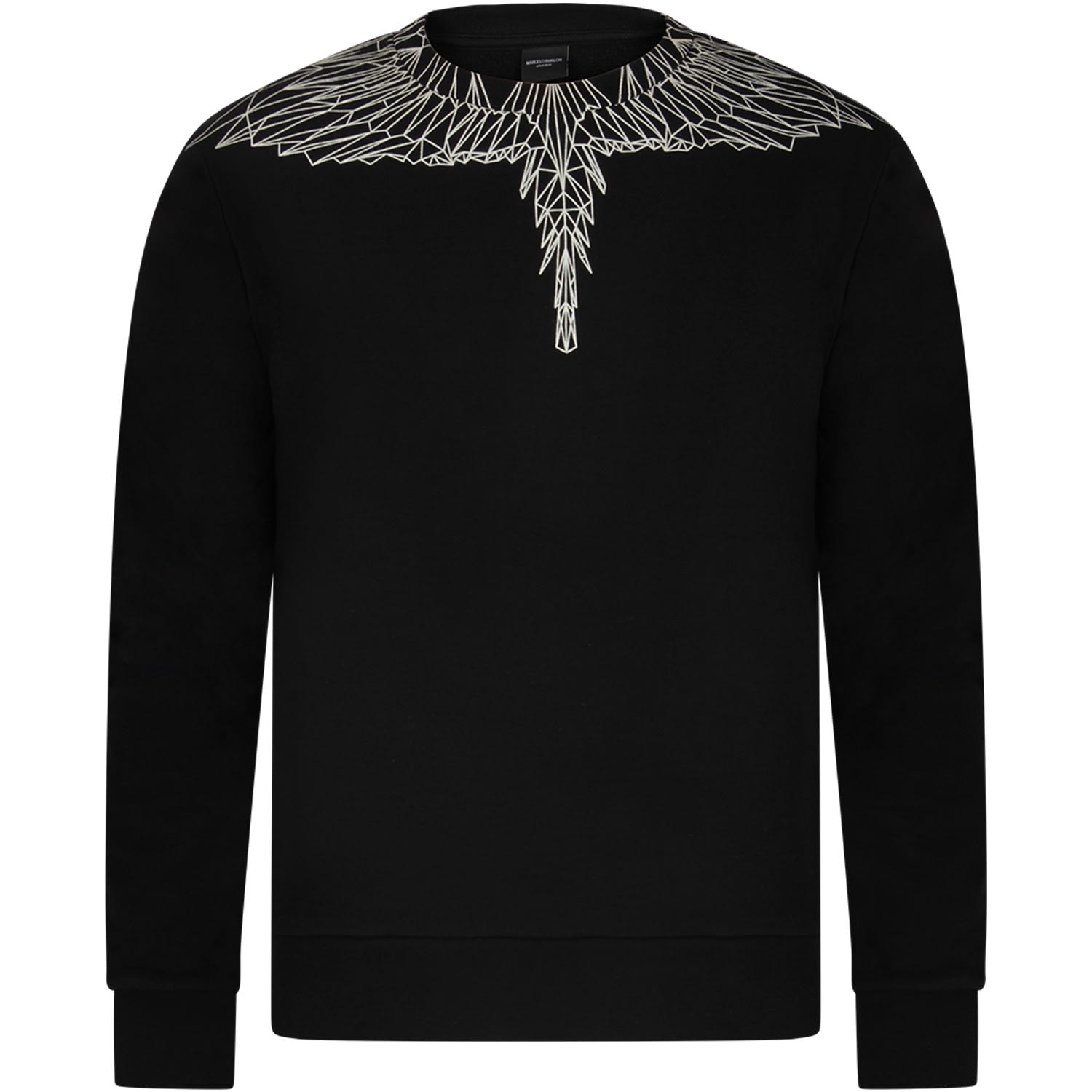 marcelo burlon hoodie black and white